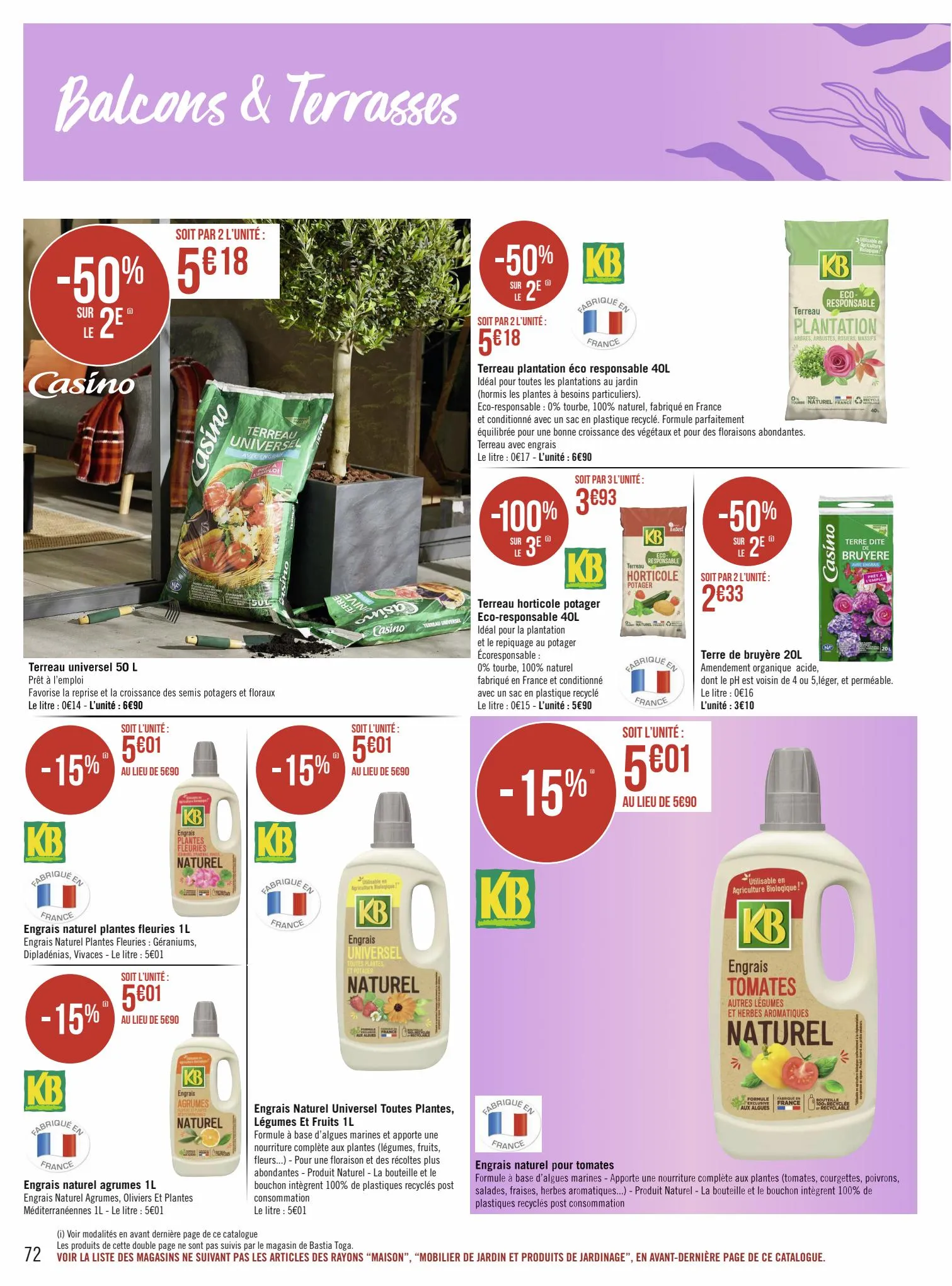 Catalogue Catalogue Casino Supermarchés, page 00072