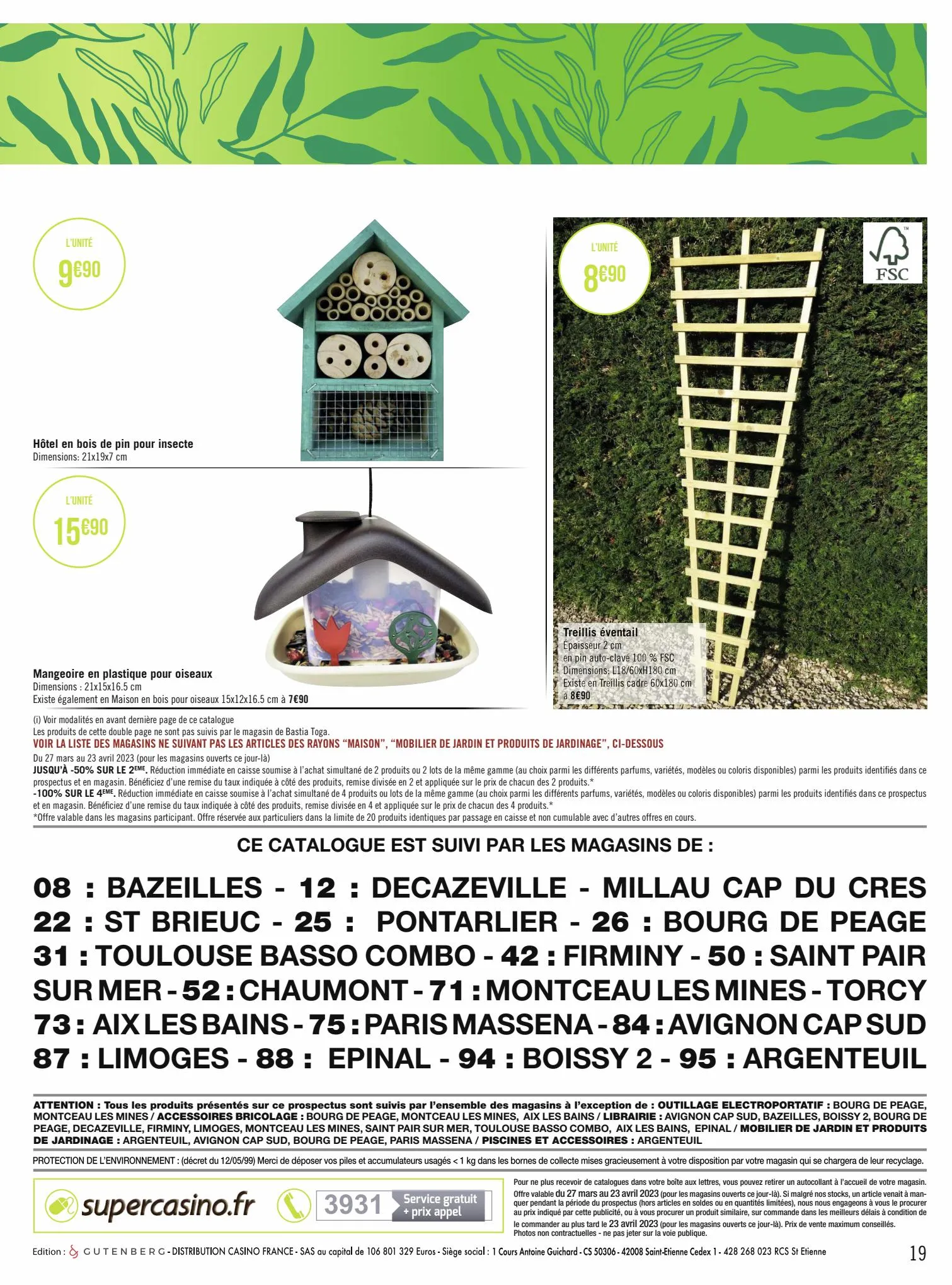 Catalogue Les Belles Inspirations JARDIN, page 00019