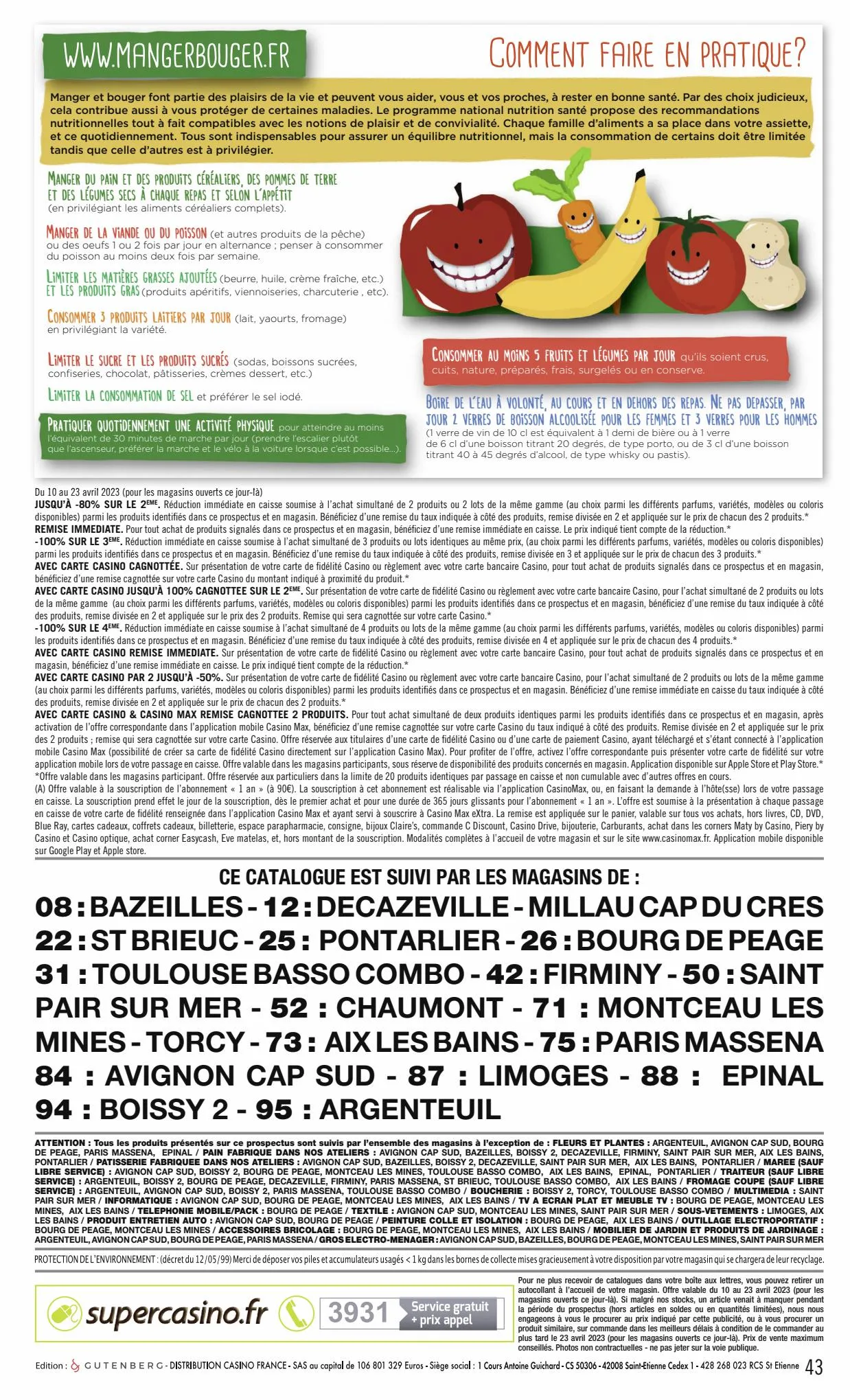 Catalogue Catalogue Casino Supermarchés, page 00043