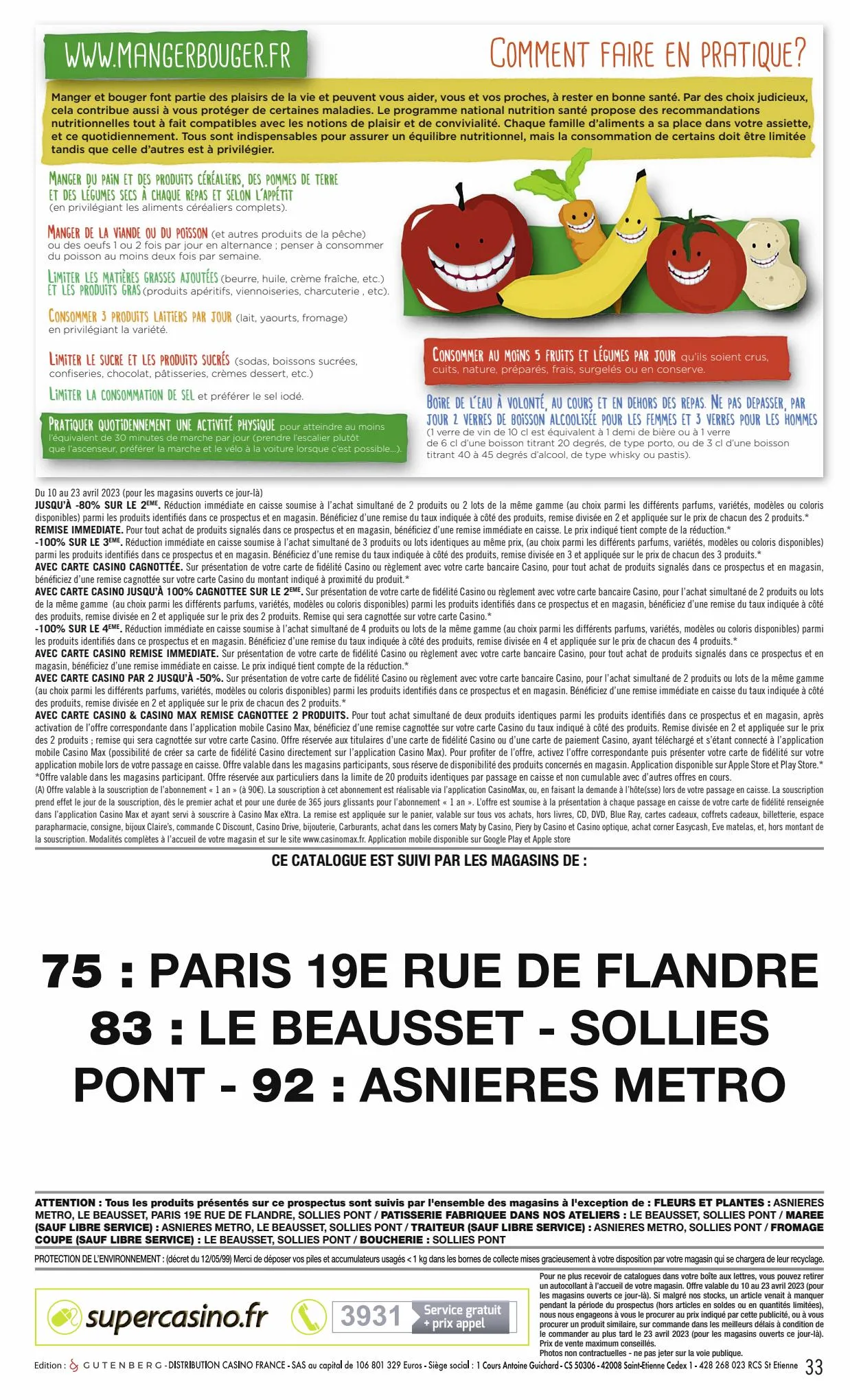 Catalogue Catalogue Casino Supermarchés, page 00033
