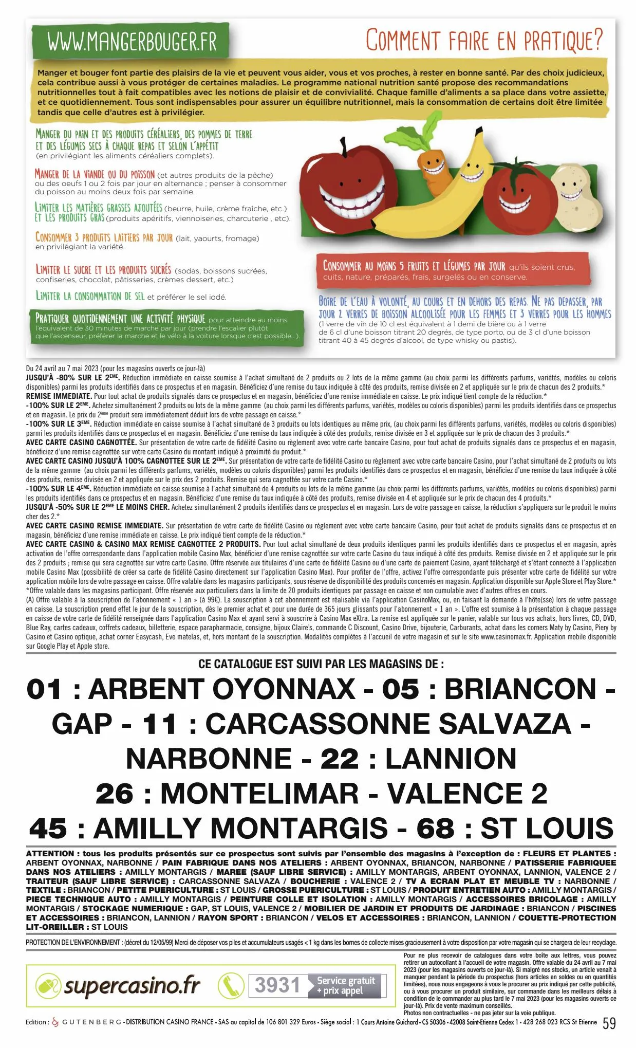 Catalogue Catalogue Casino Supermarchés, page 00059
