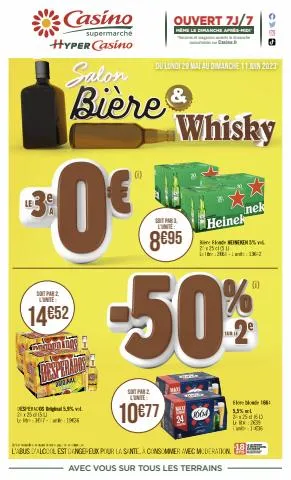 Catalogue Casino Supermarchés | Salon Bière & Whisky | 28/05/2023 - 11/06/2023