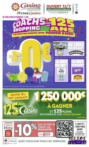 Catalogue Casino Supermarchés à Paris | LES COACHS SHOPPING | 28/05/2023 - 11/06/2023