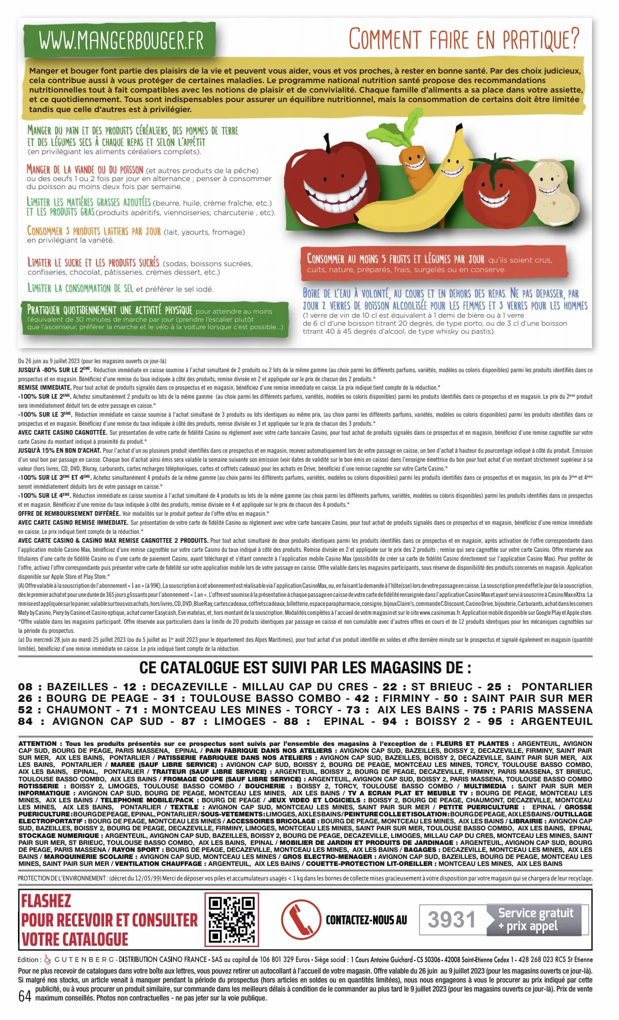 Catalogue Catalogue Casino Supermarchés, page 00064