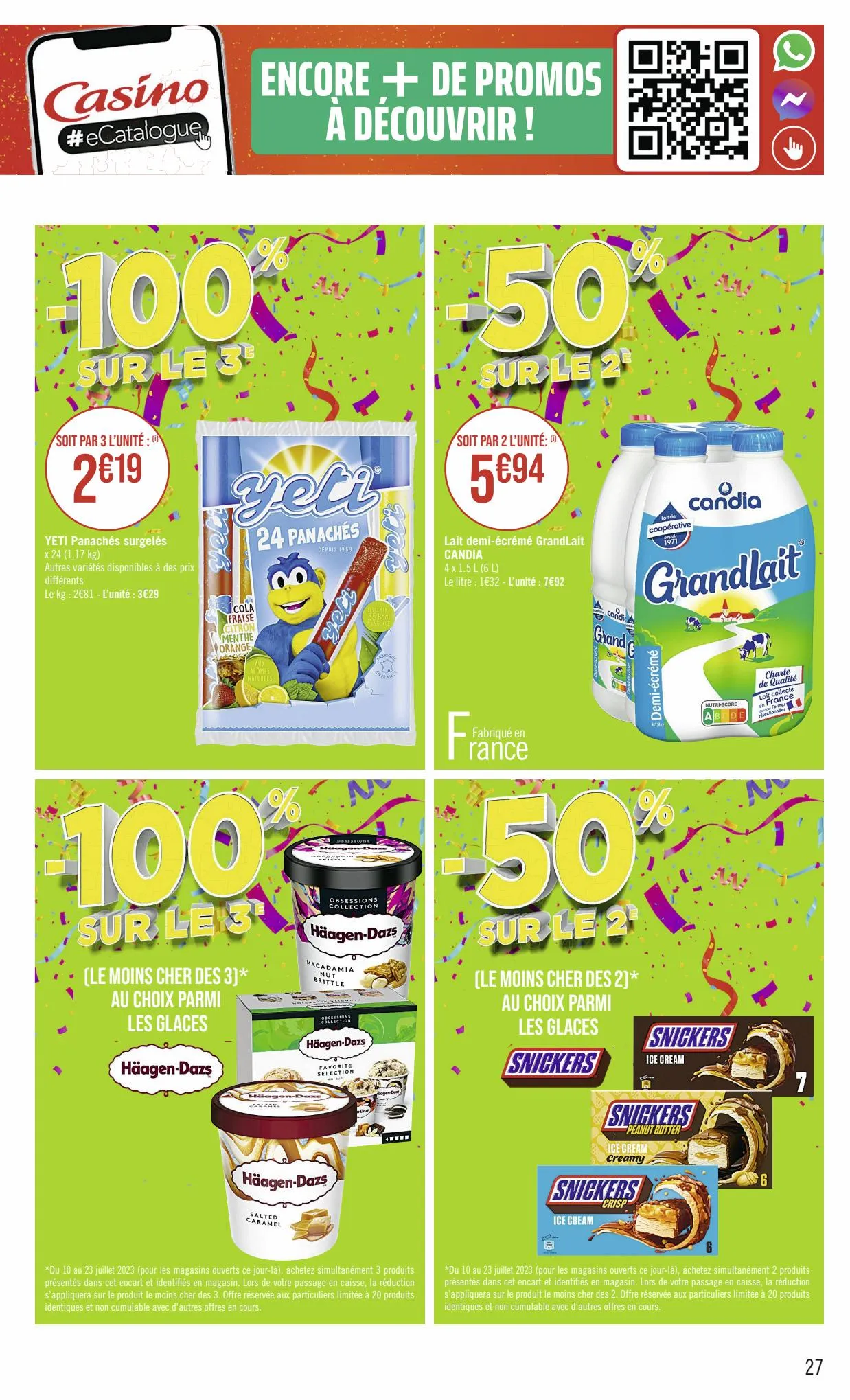 Catalogue L'ANNIVERSARIE HISTORIQUE POUR VOTRE POUVOIR D'ACHAT !, page 00027