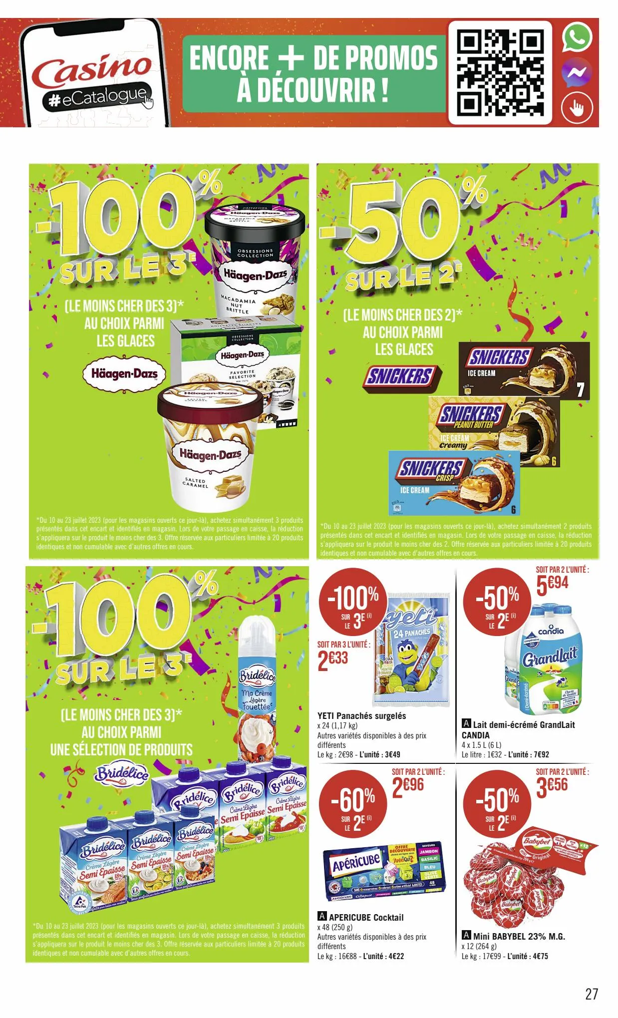 Catalogue L'ANNIVERSARIE HISTORIQUE POUR VOTRE POUVOIR D'ACHAT !, page 00027