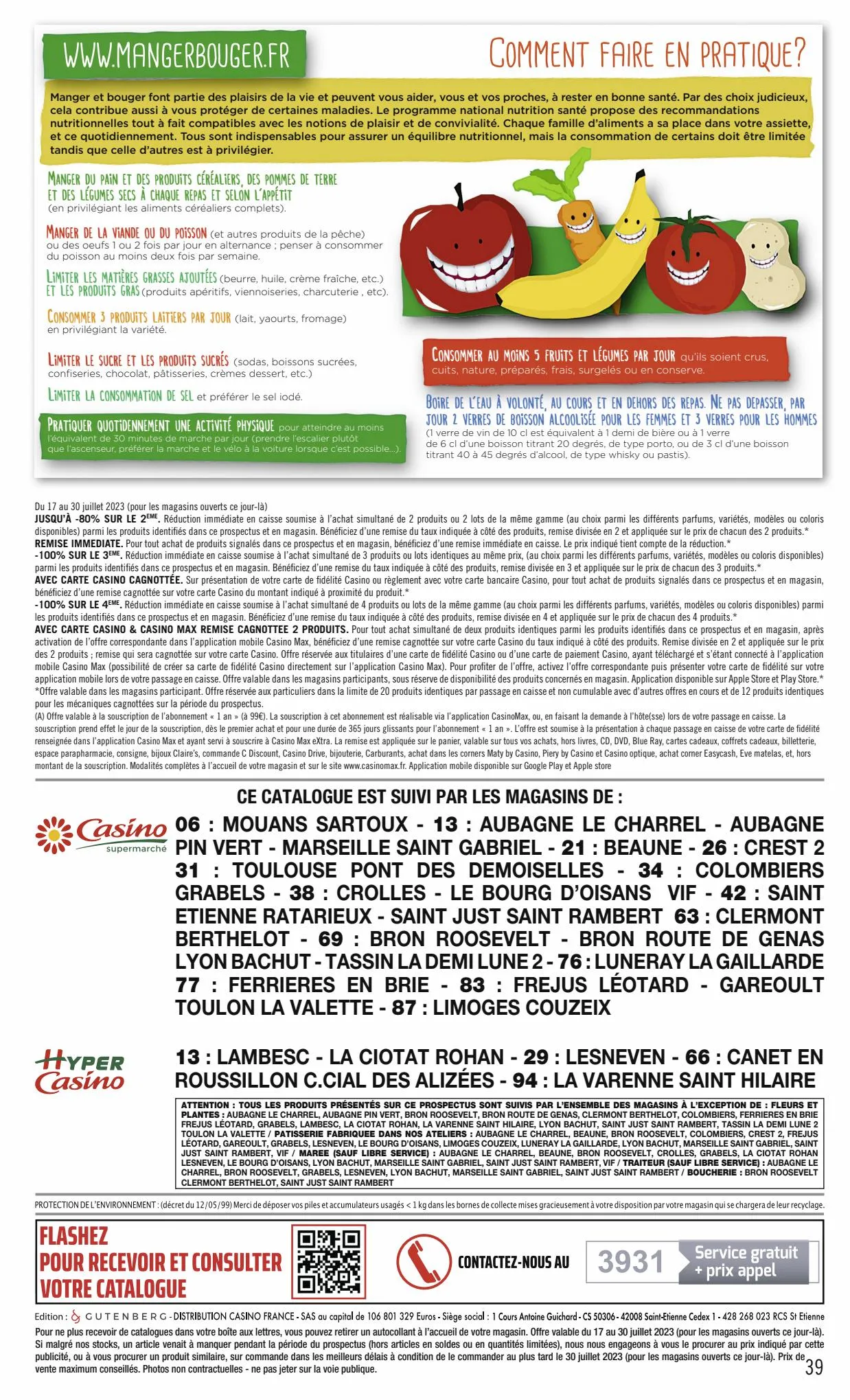 Catalogue Catalogue Casino Supermarchés, page 00039