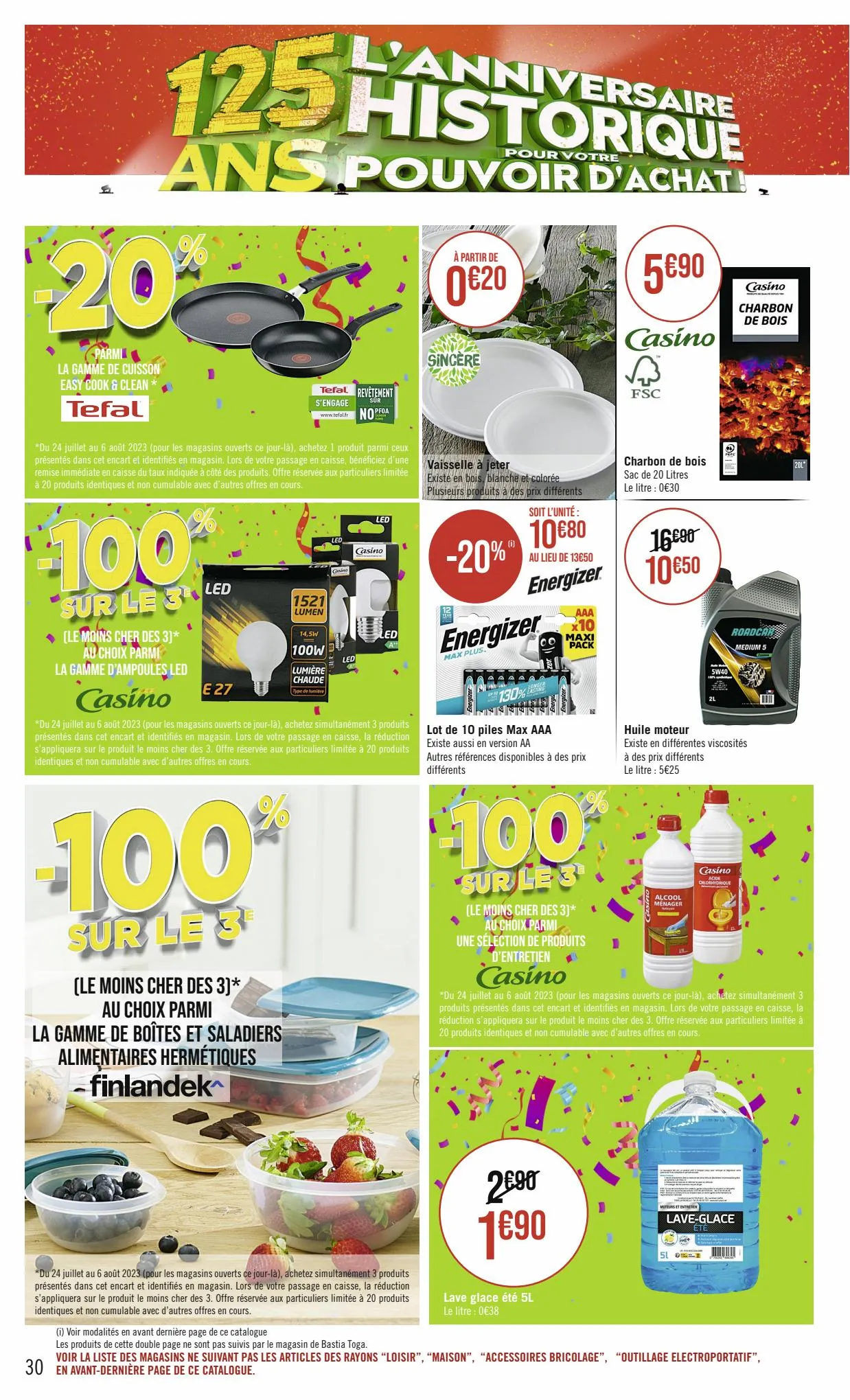 Catalogue L'ANNIVERSAIRE HISTORIQUE POUR VOTRE POUVOIR D'ACHAT !, page 00030