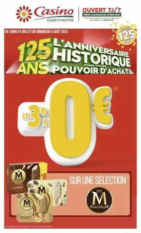 L'ANNIVERSAIRE HISTORIQUE POUR VOTRE POUVOIR D'ACHAT !