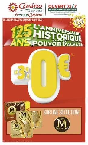 L'ANNIVERSAIRE HISTORIQUE POUR VOTRE POUVOIR D'ACHAT !