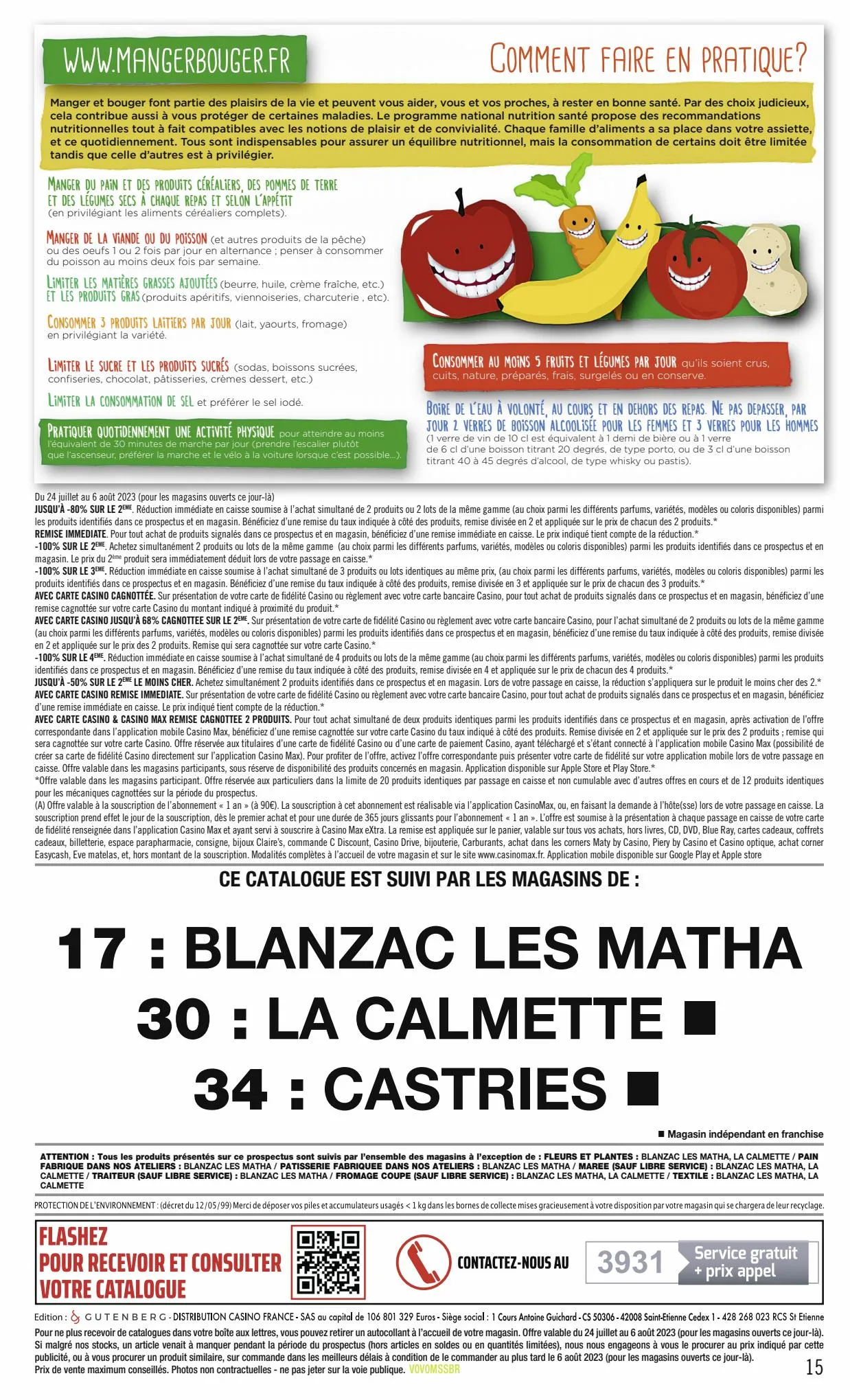 Catalogue L'ANNIVERSAIRE HISTORIQUE POUR VOTRE POUVOIR D'ACHAT !, page 00015