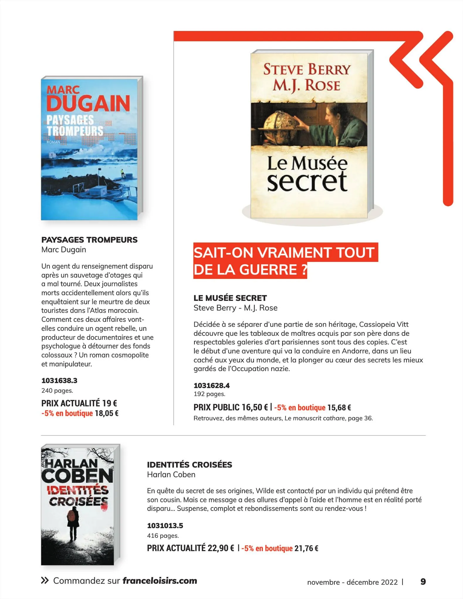 Catalogue Catalogue France Loisirs Vacances, page 00009