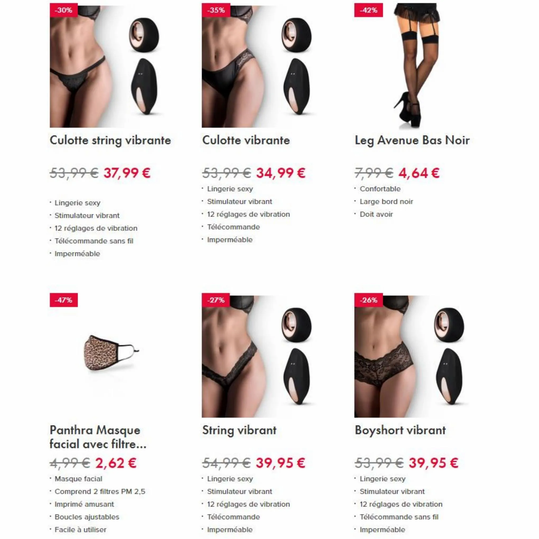 Catalogue Offre spéciale Lingerie & Vêtements Sexy, page 00008