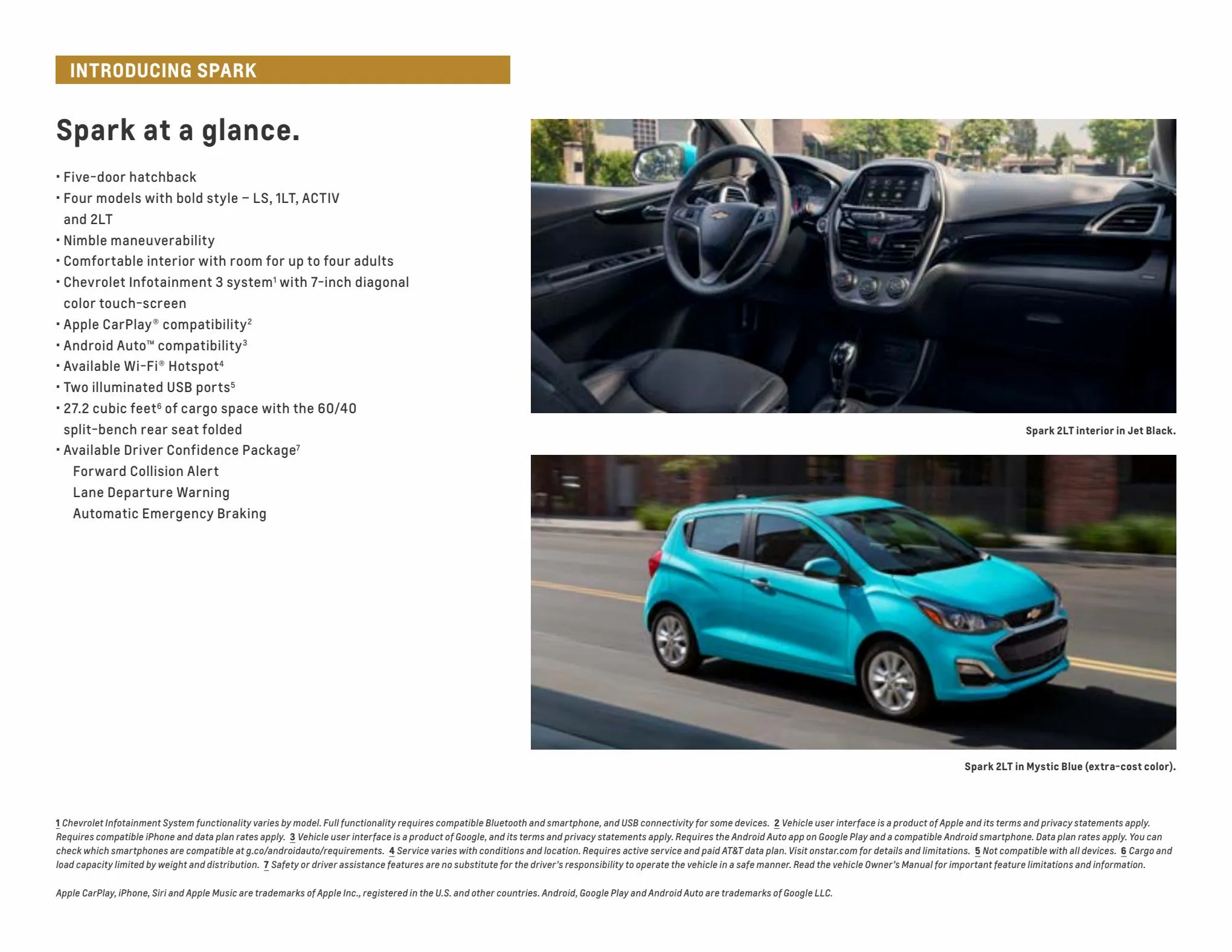 Catalogue Chevrolet Spark 2022, page 00003