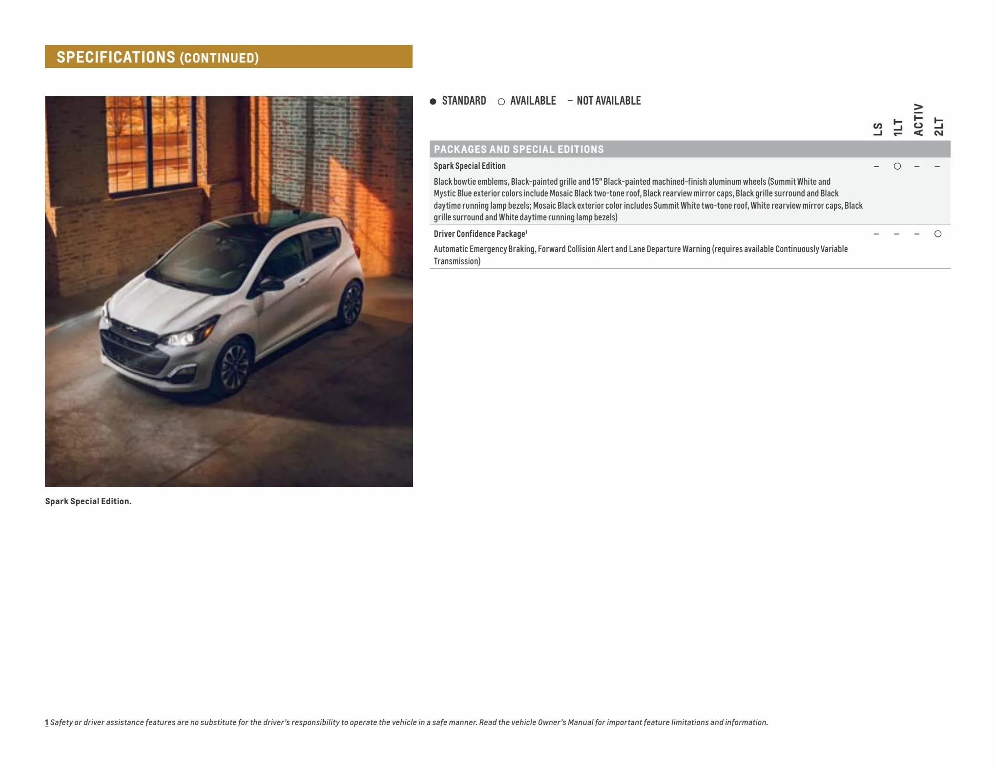 Catalogue Chevrolet Spark 2022, page 00015