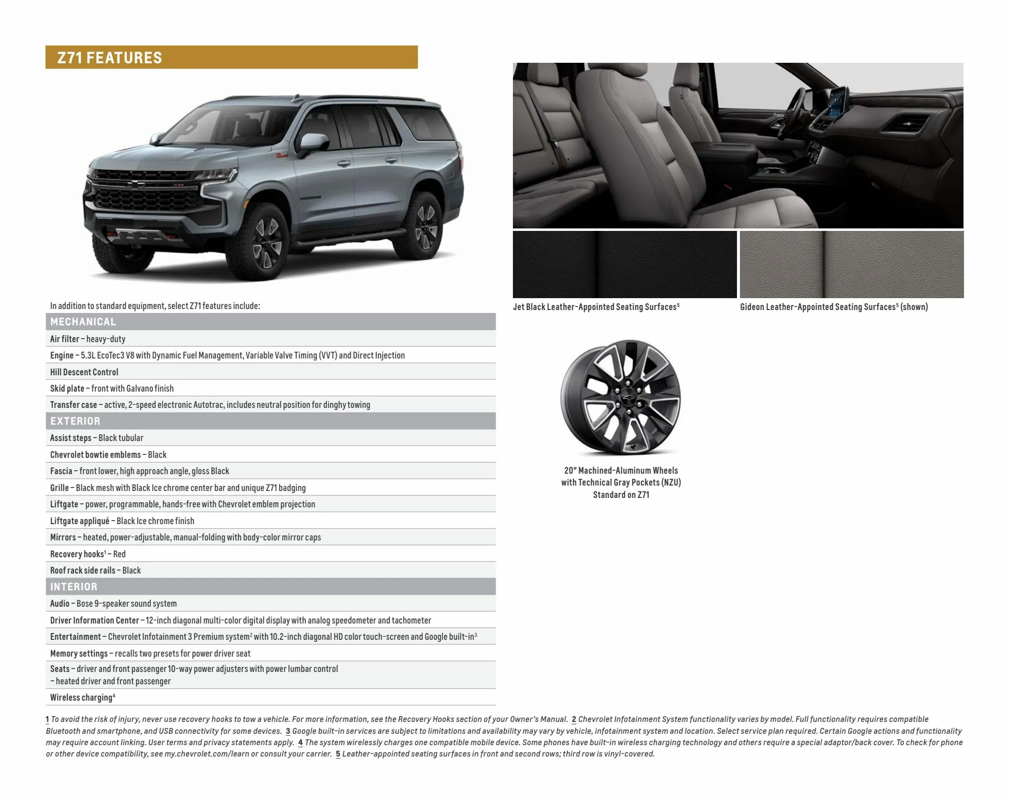 Catalogue Chevrolet Suburban 2022, page 00015