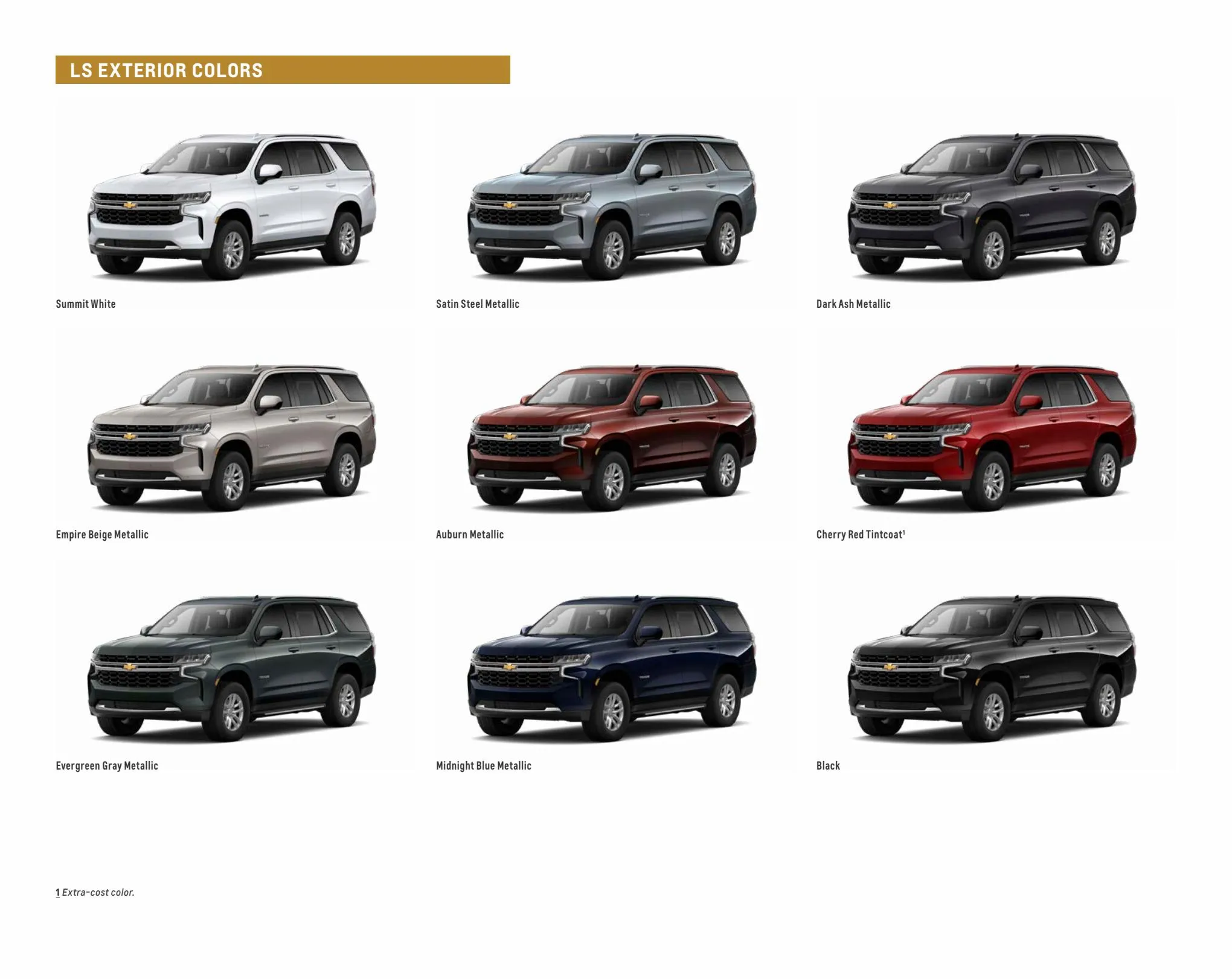Catalogue Chevrolet Tahoe 2022, page 00008