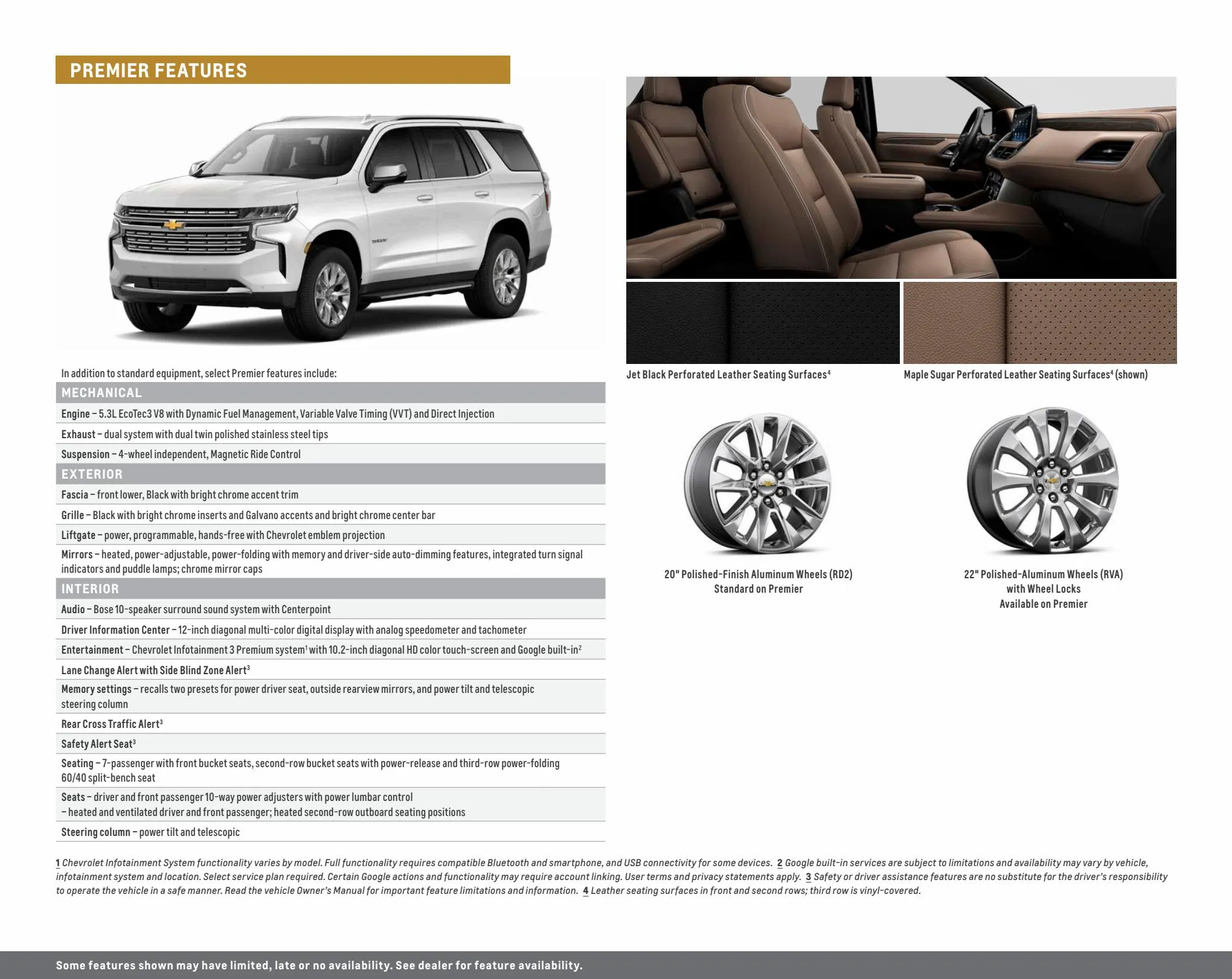 Catalogue Chevrolet Tahoe 2022, page 00017