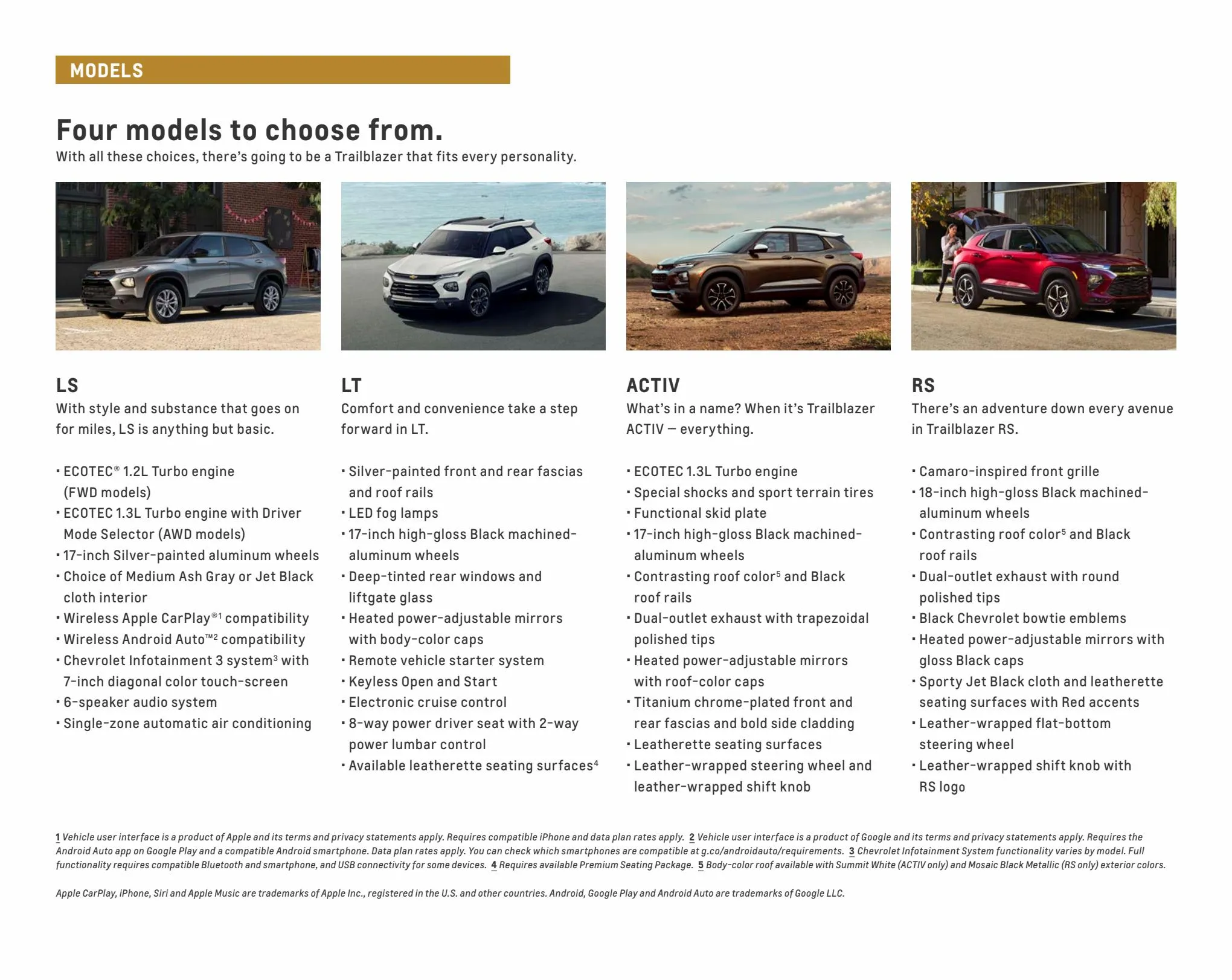 Catalogue Chevrolet Trailblazer 2022, page 00004