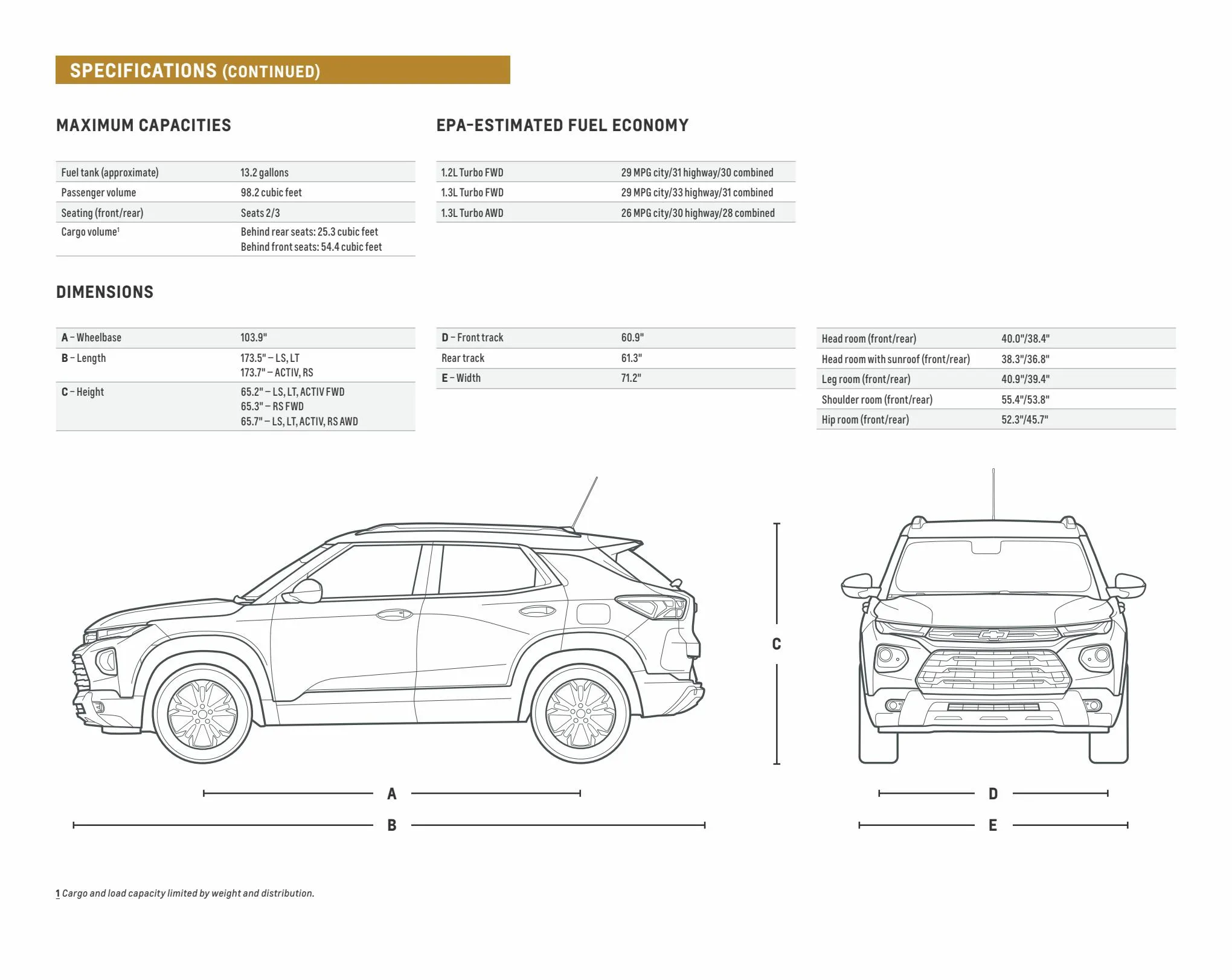 Catalogue Chevrolet Trailblazer 2022, page 00017
