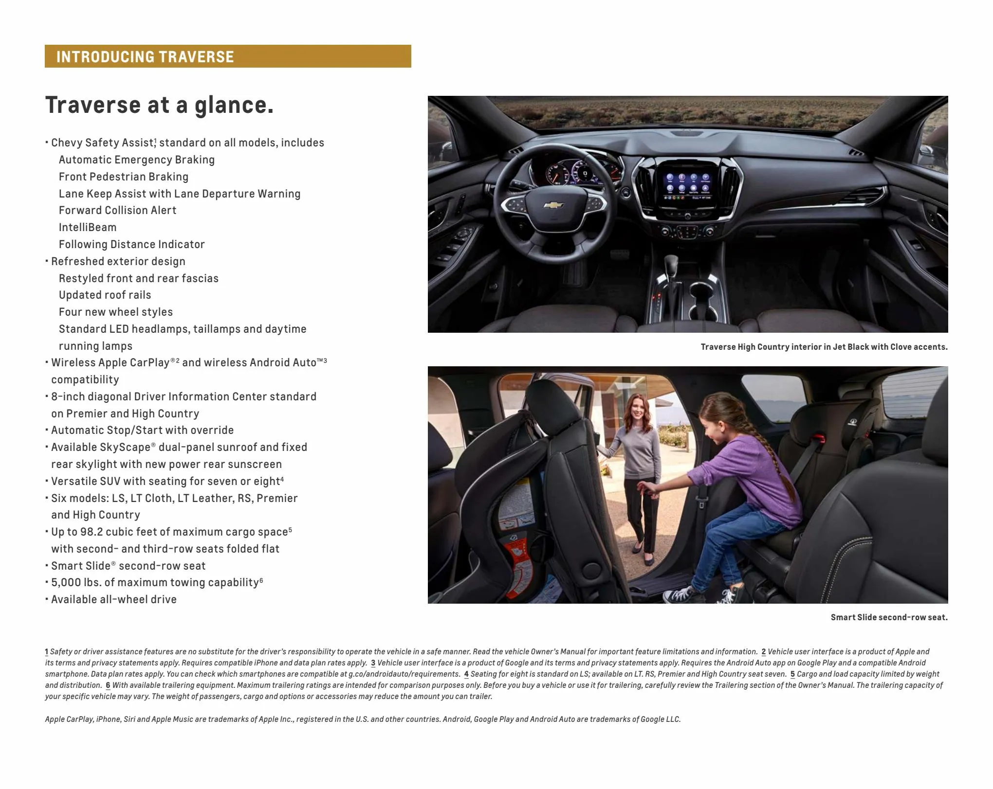 Catalogue Chevrolet Traverse 2022, page 00003