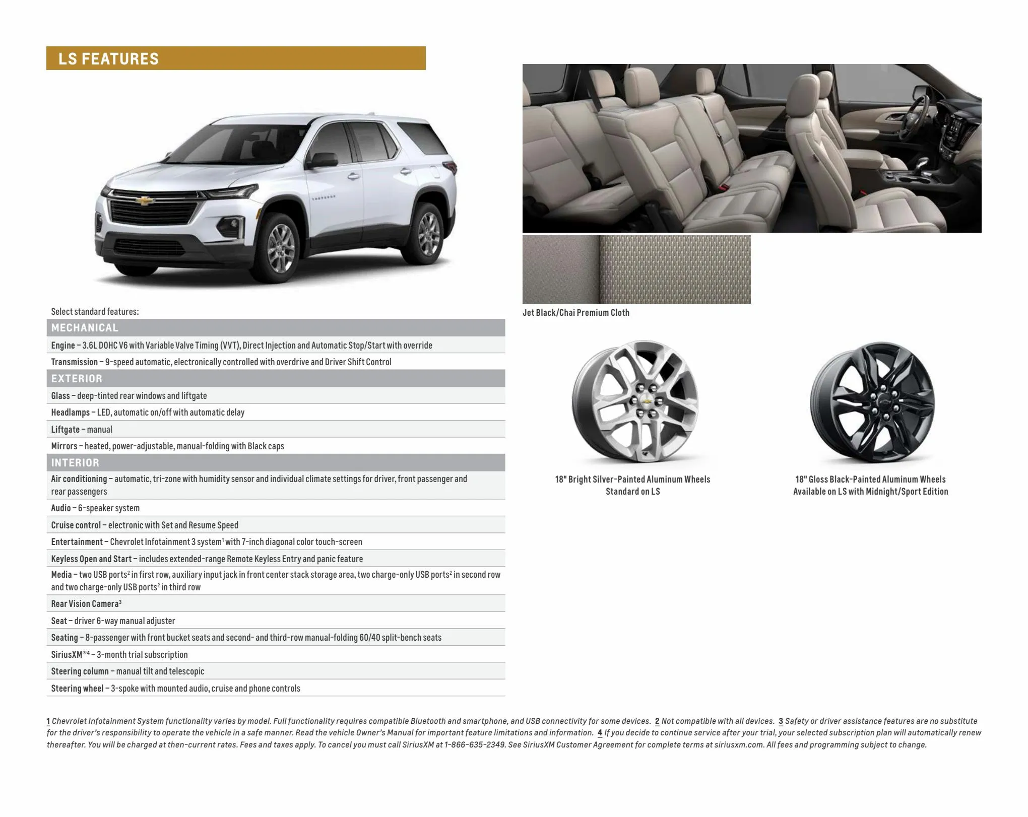 Catalogue Chevrolet Traverse 2022, page 00007