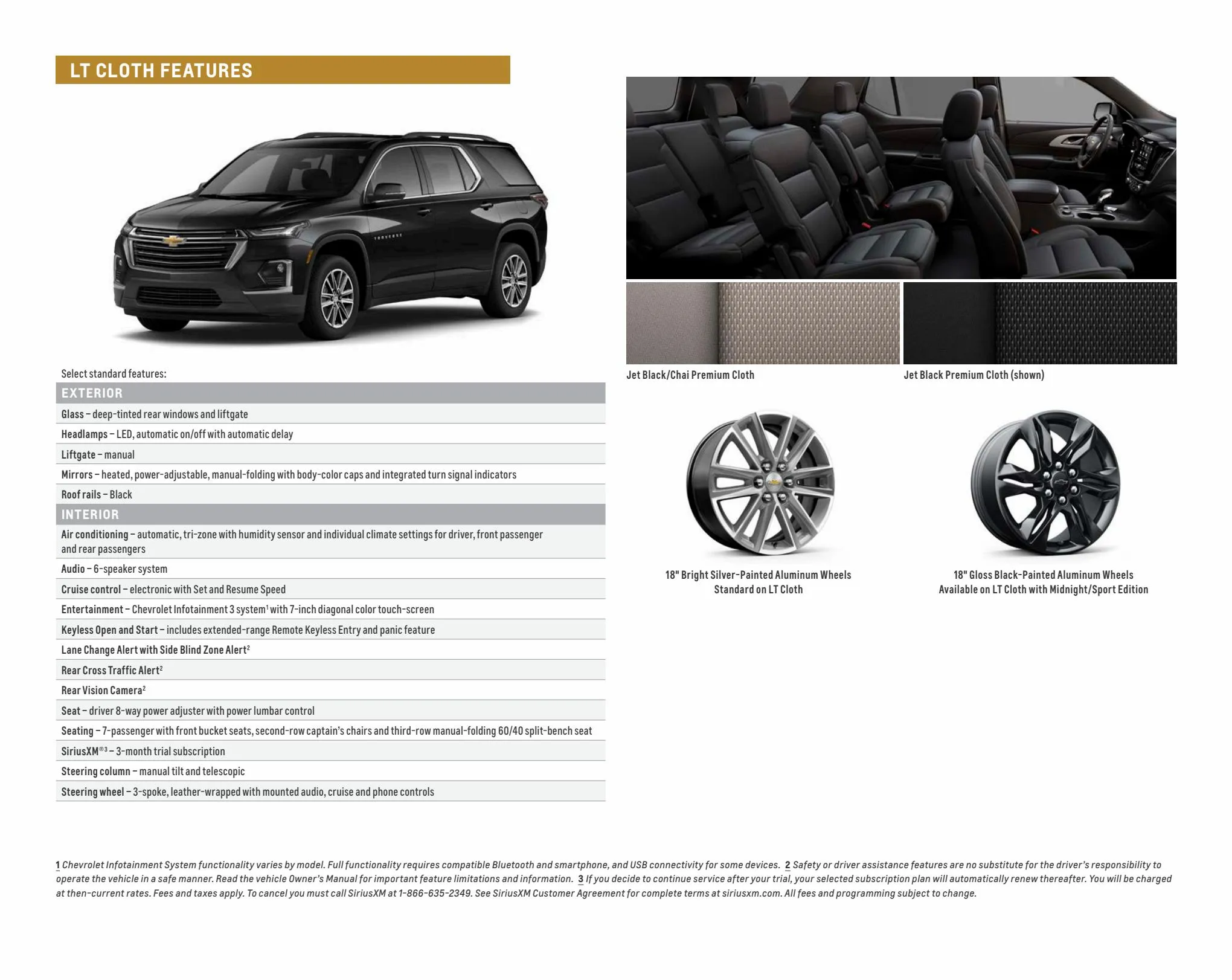 Catalogue Chevrolet Traverse 2022, page 00009