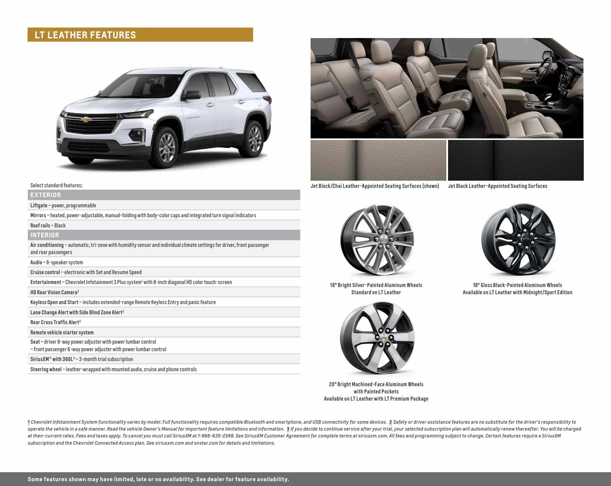 Catalogue Chevrolet Traverse 2022, page 00011