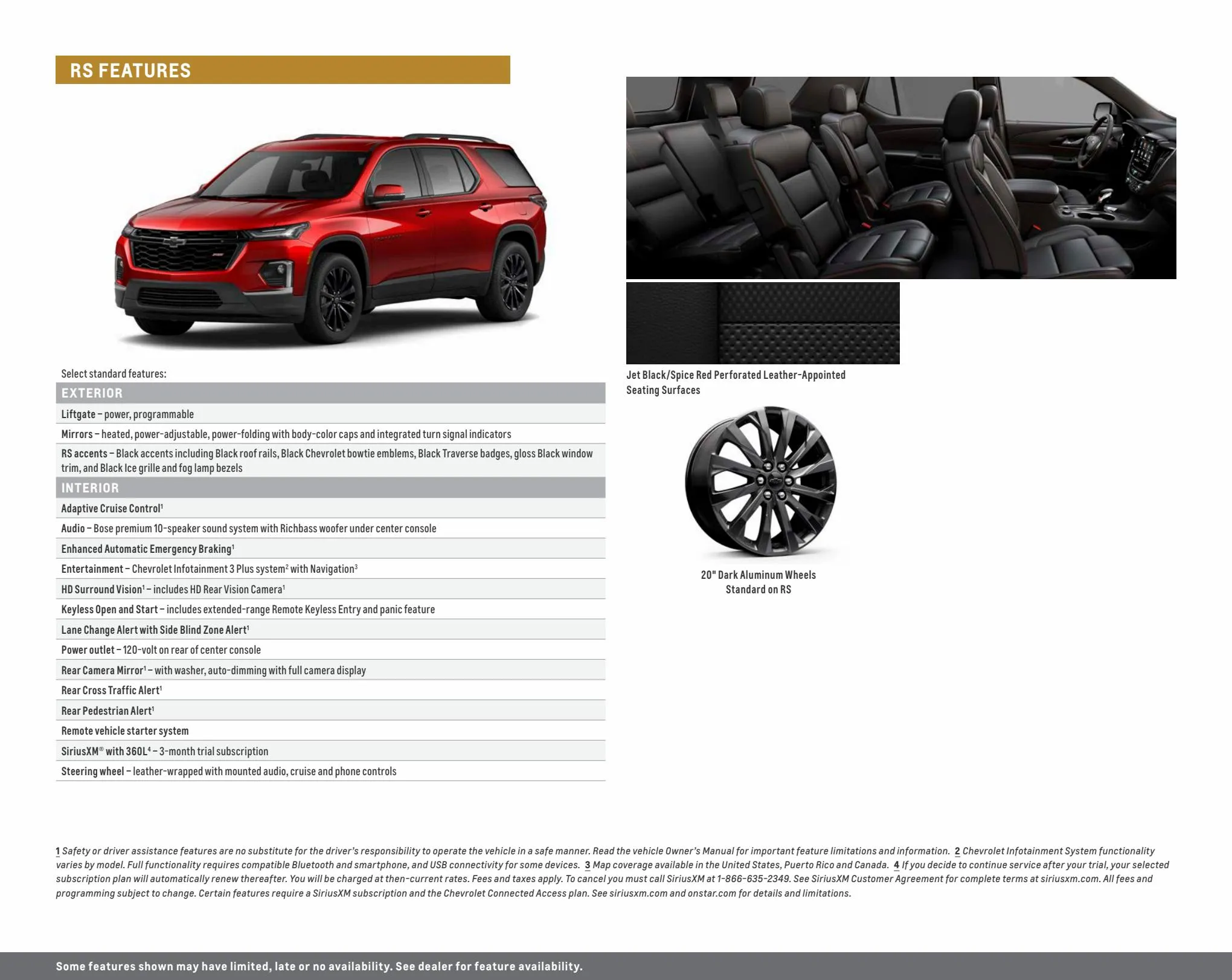 Catalogue Chevrolet Traverse 2022, page 00013