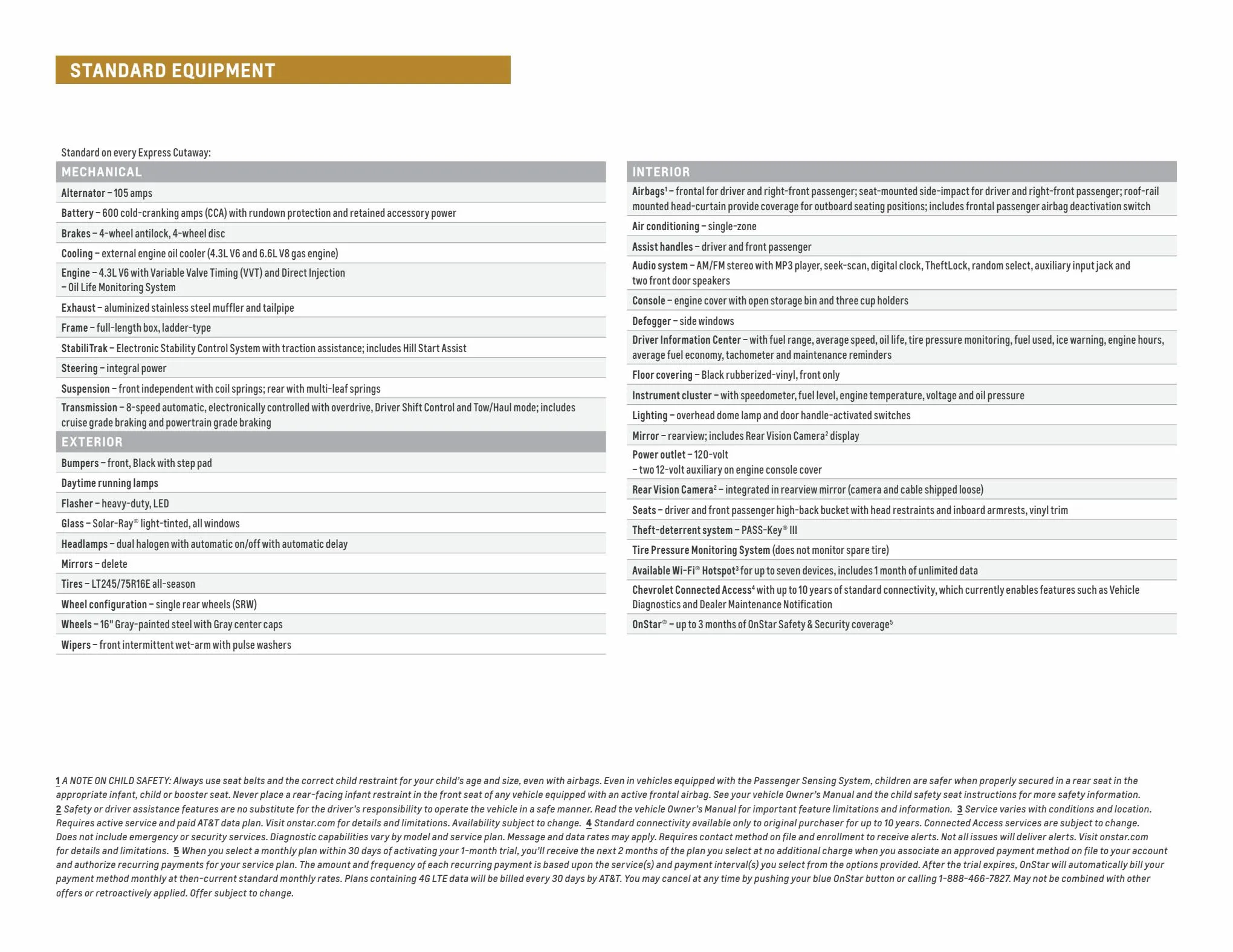 Catalogue 2022-Chevrole Express Cutaway , page 00006