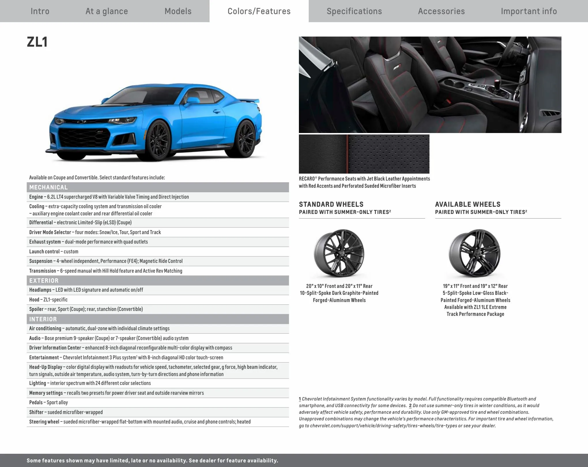 Catalogue 2023 Chevrolet Camaro , page 00020