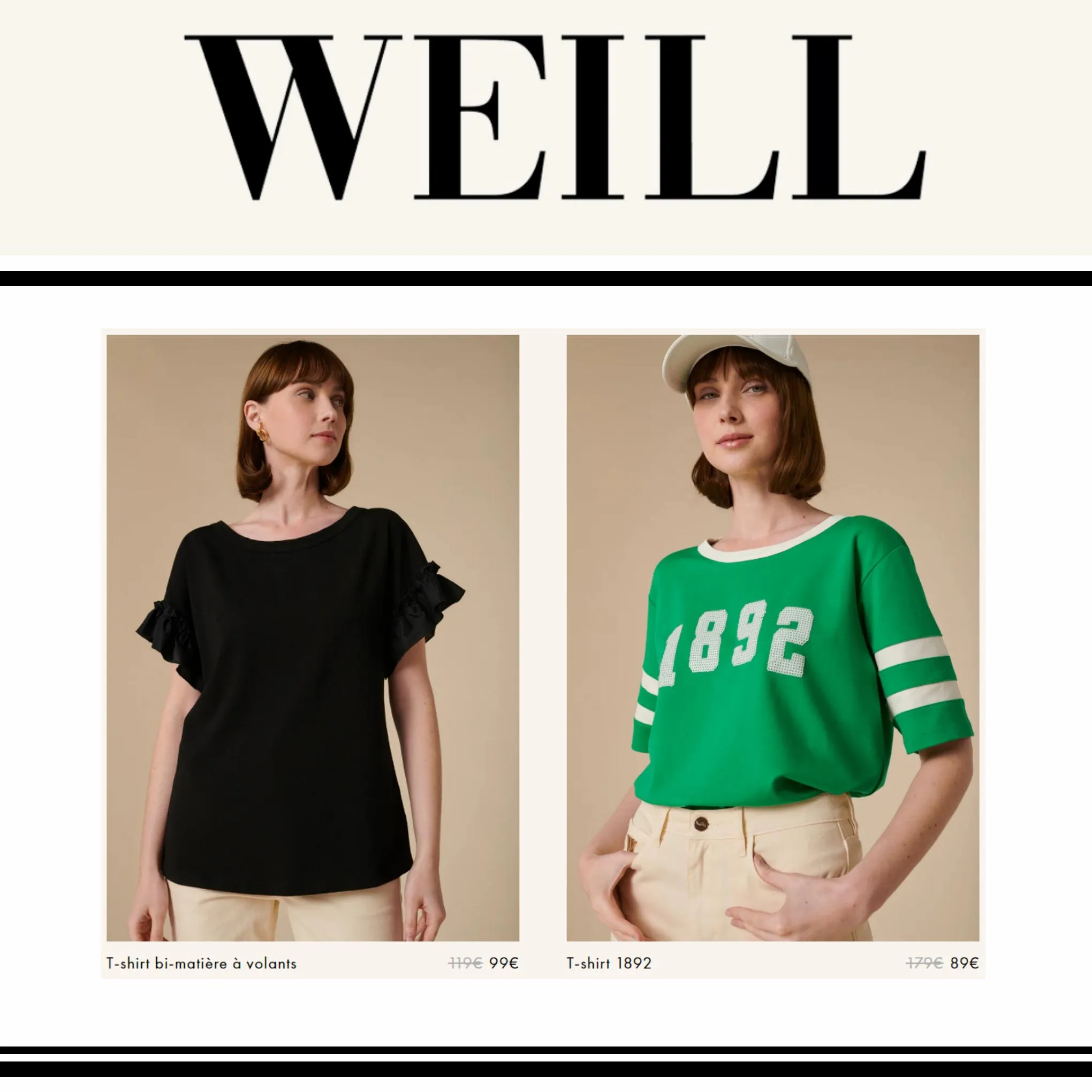 Catalogue Weill Tee-shirts & sweats, page 00001