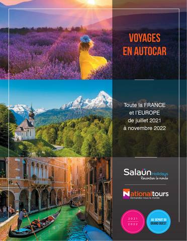 Promos de Voyages à Lyon | Voyages en autocar sur National Tours | 15/06/2021 - 30/11/2022
