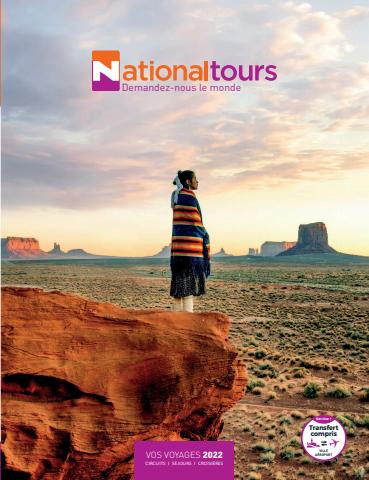 Catalogue National Tours | Vos voyages 2022 | 04/03/2022 - 31/12/2022