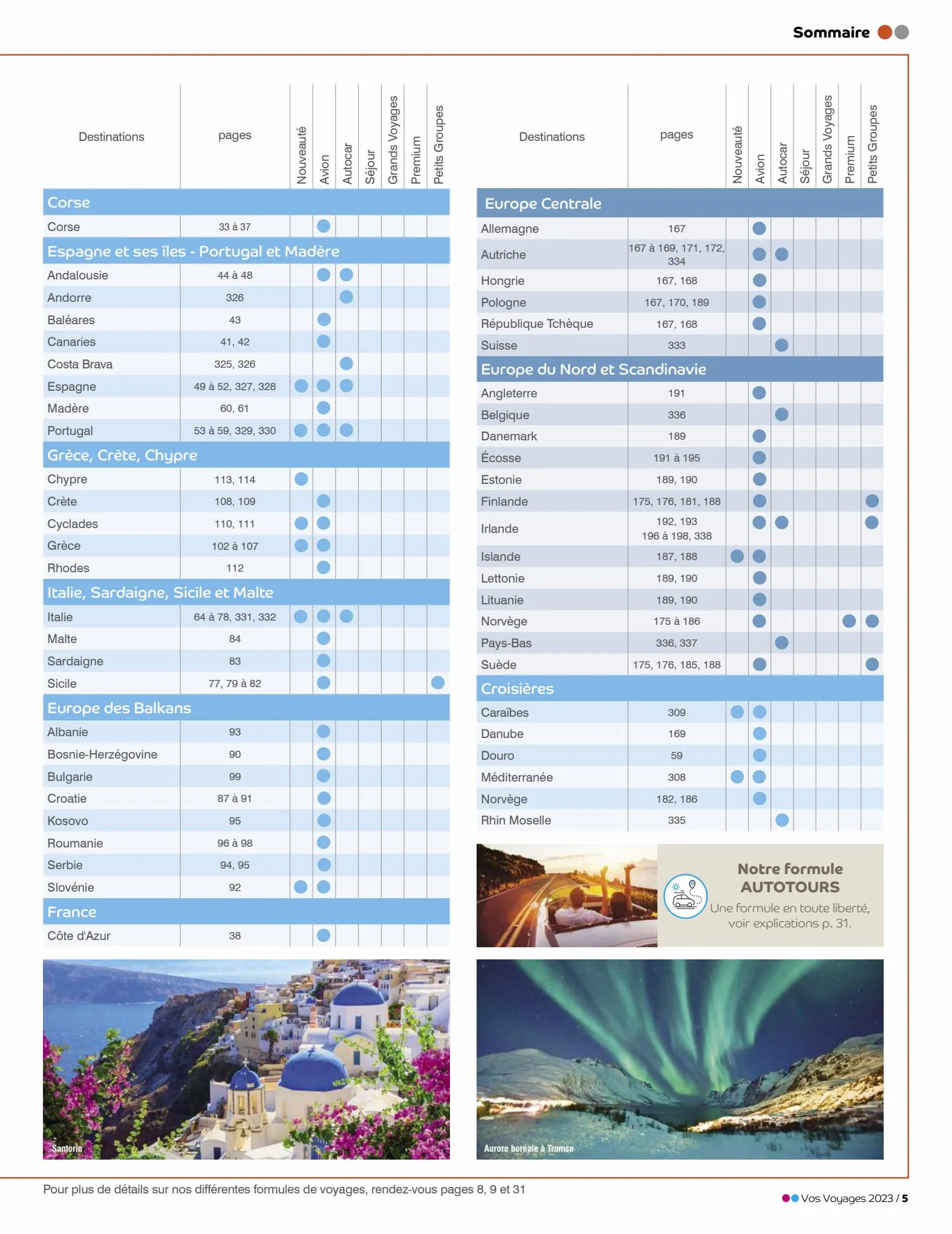 Catalogue Vos Voyages 2022-2023, page 00005