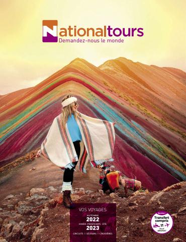 Catalogue National Tours | Vos Voyages 2022-2023 | 08/09/2022 - 28/02/2023