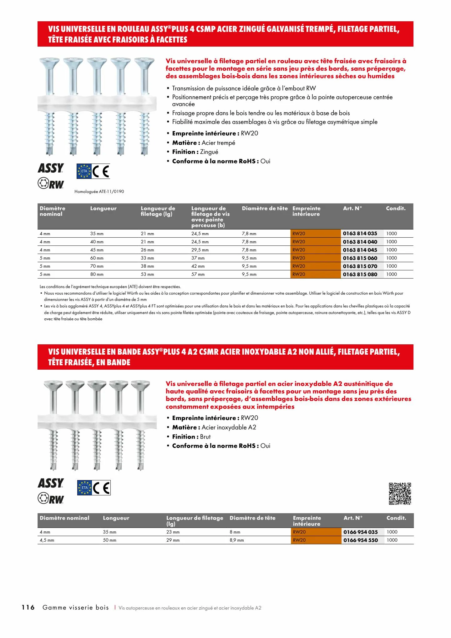 Catalogue VISSERIE BOIS, page 00116