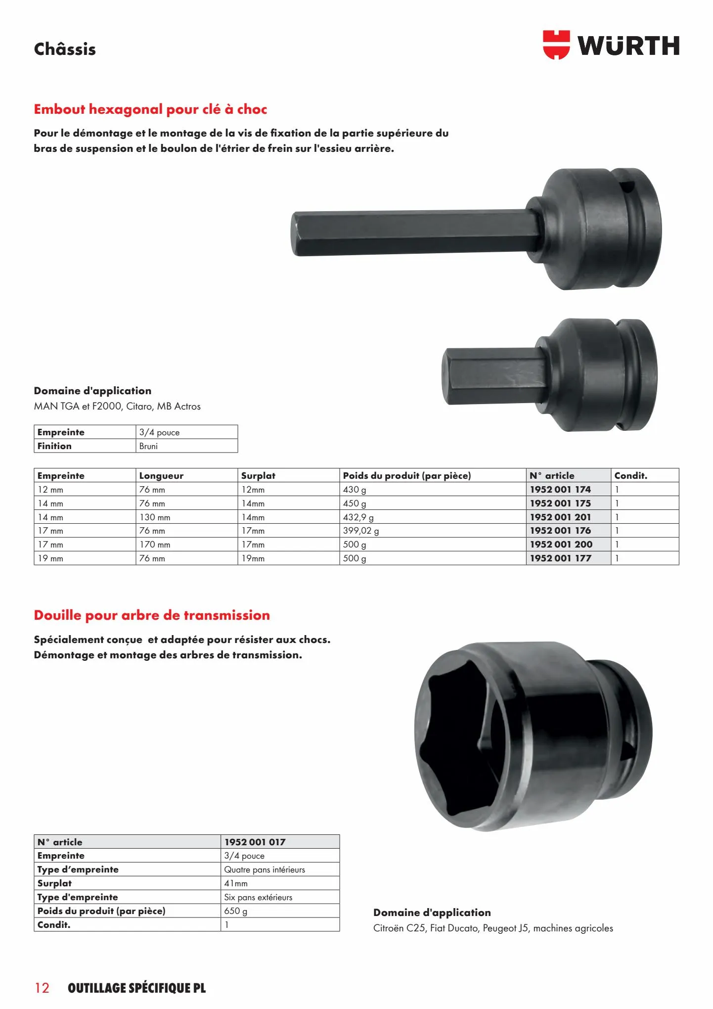 Catalogue Outillage specifique pl, page 00012