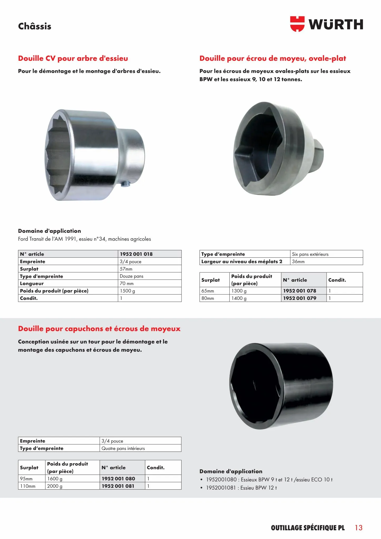 Catalogue Outillage specifique pl, page 00013