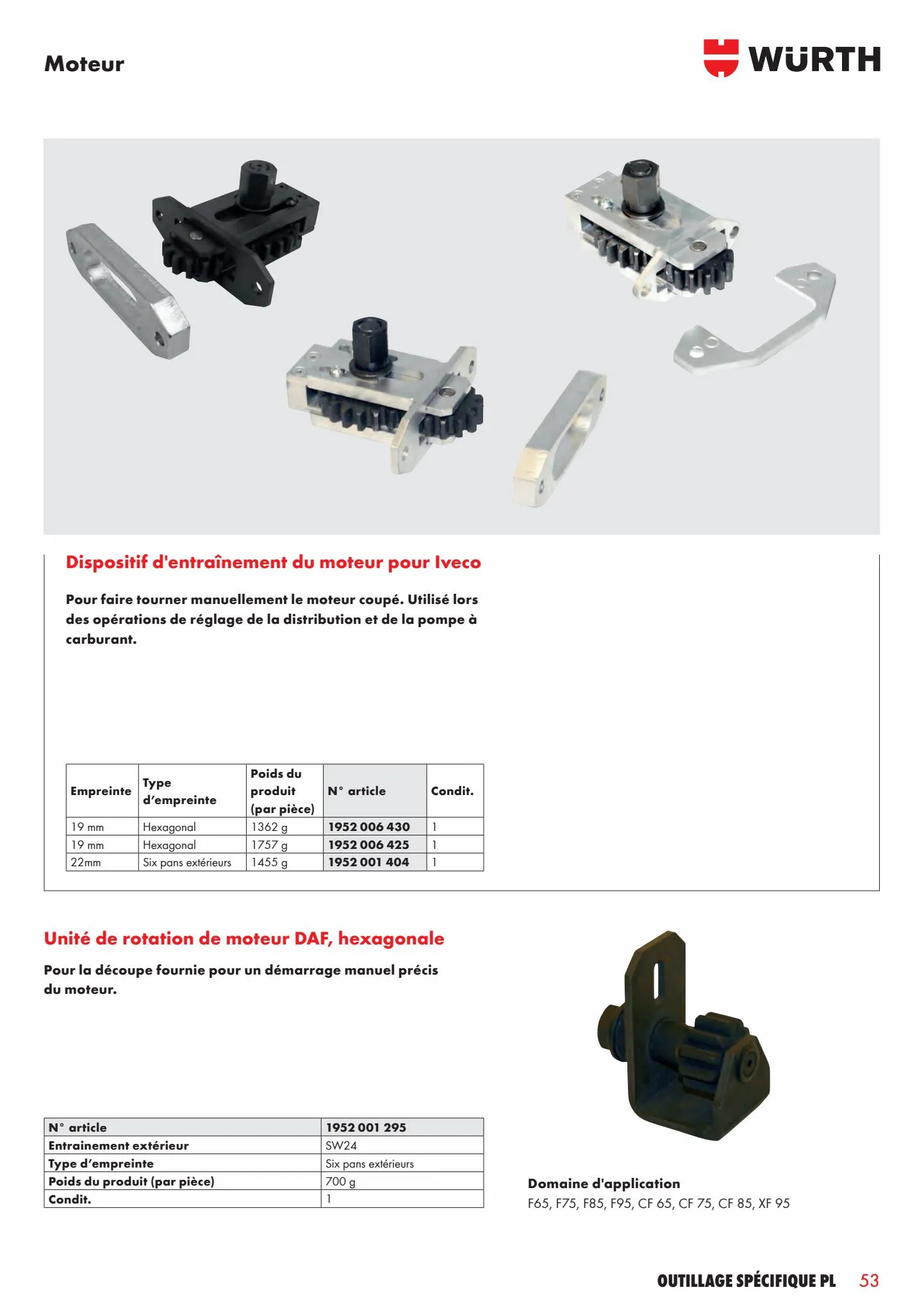 Catalogue Outillage specifique pl, page 00053