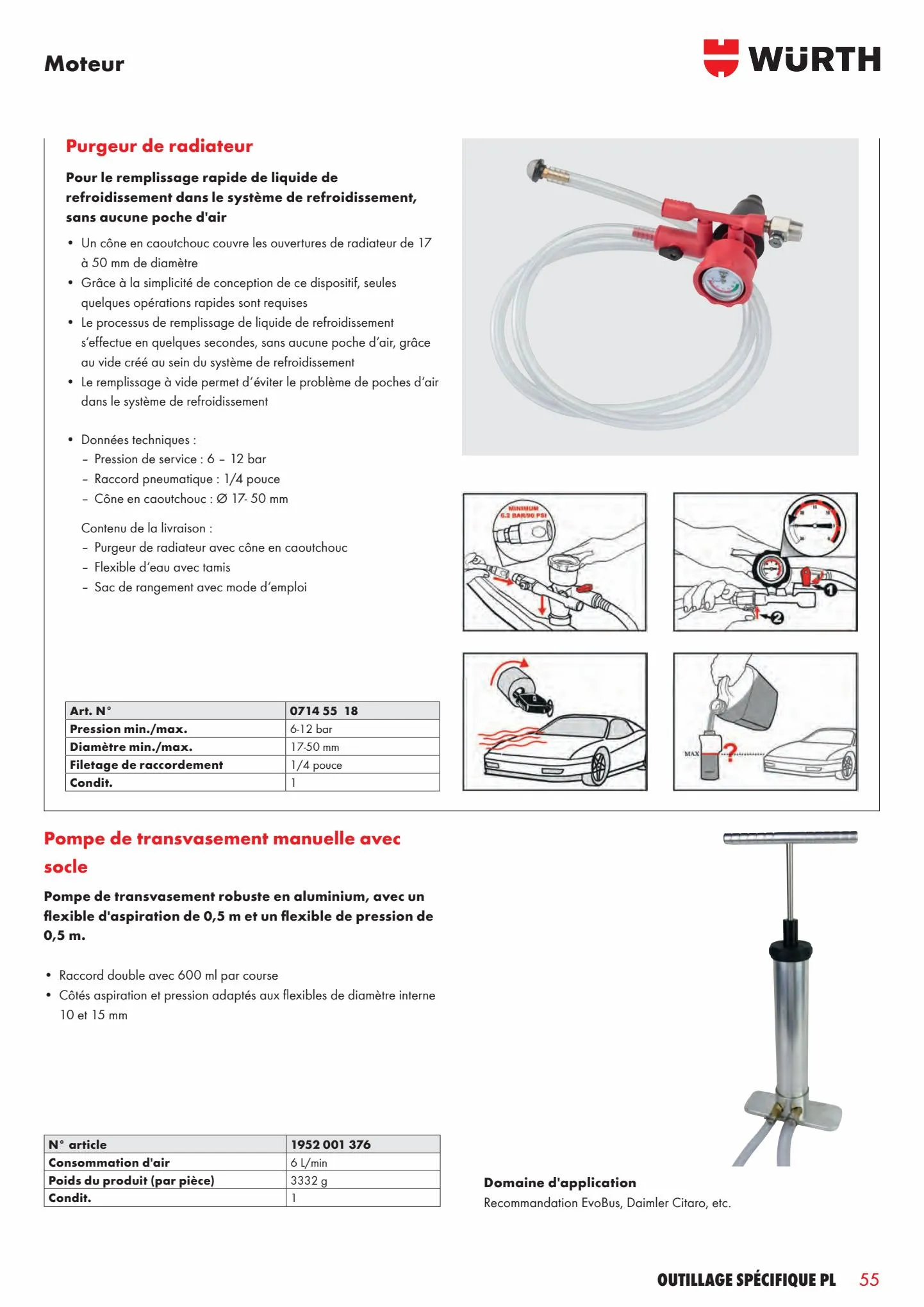 Catalogue Outillage specifique pl, page 00055