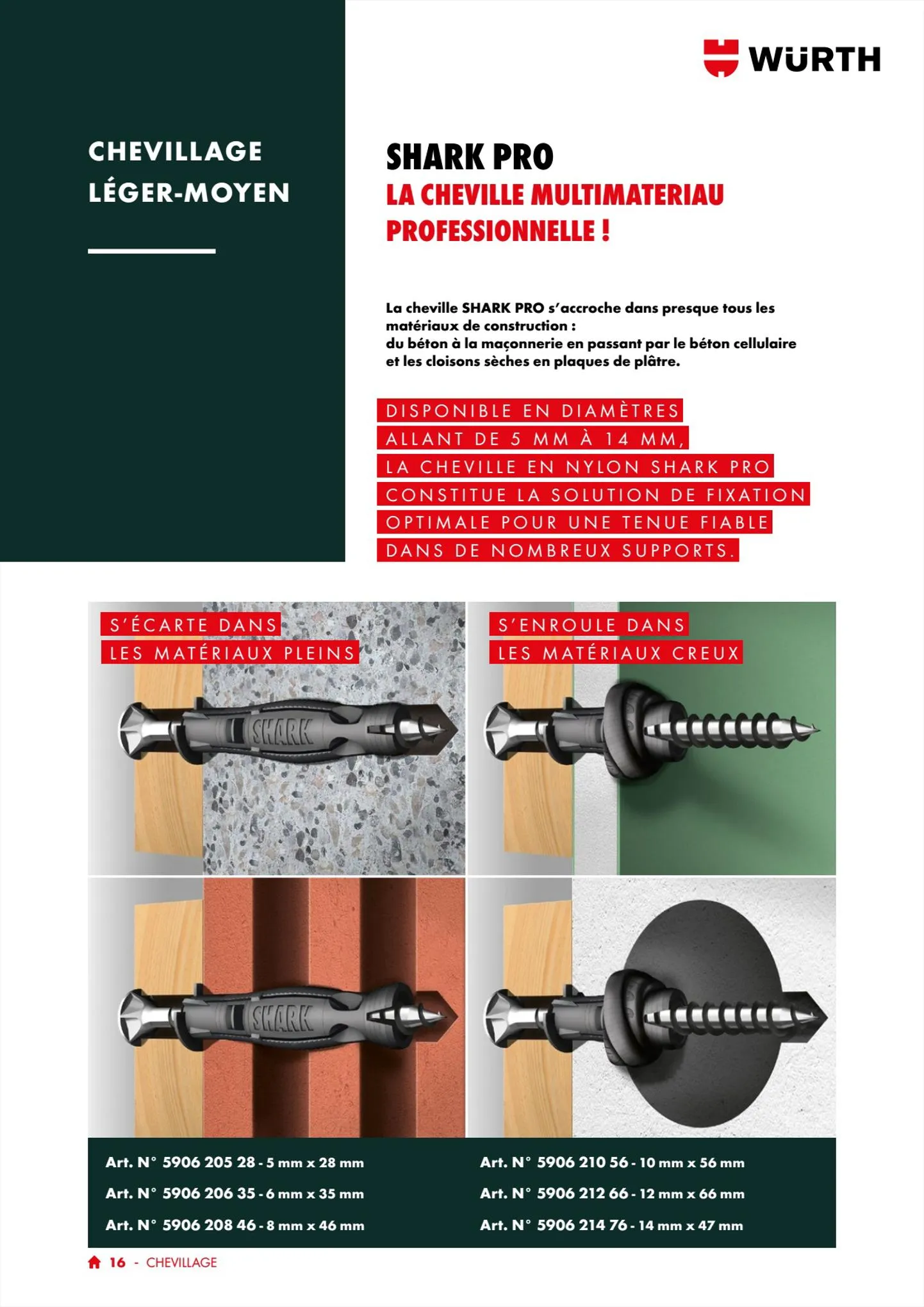 Catalogue Würth Les métiers du bâtiment, page 00016