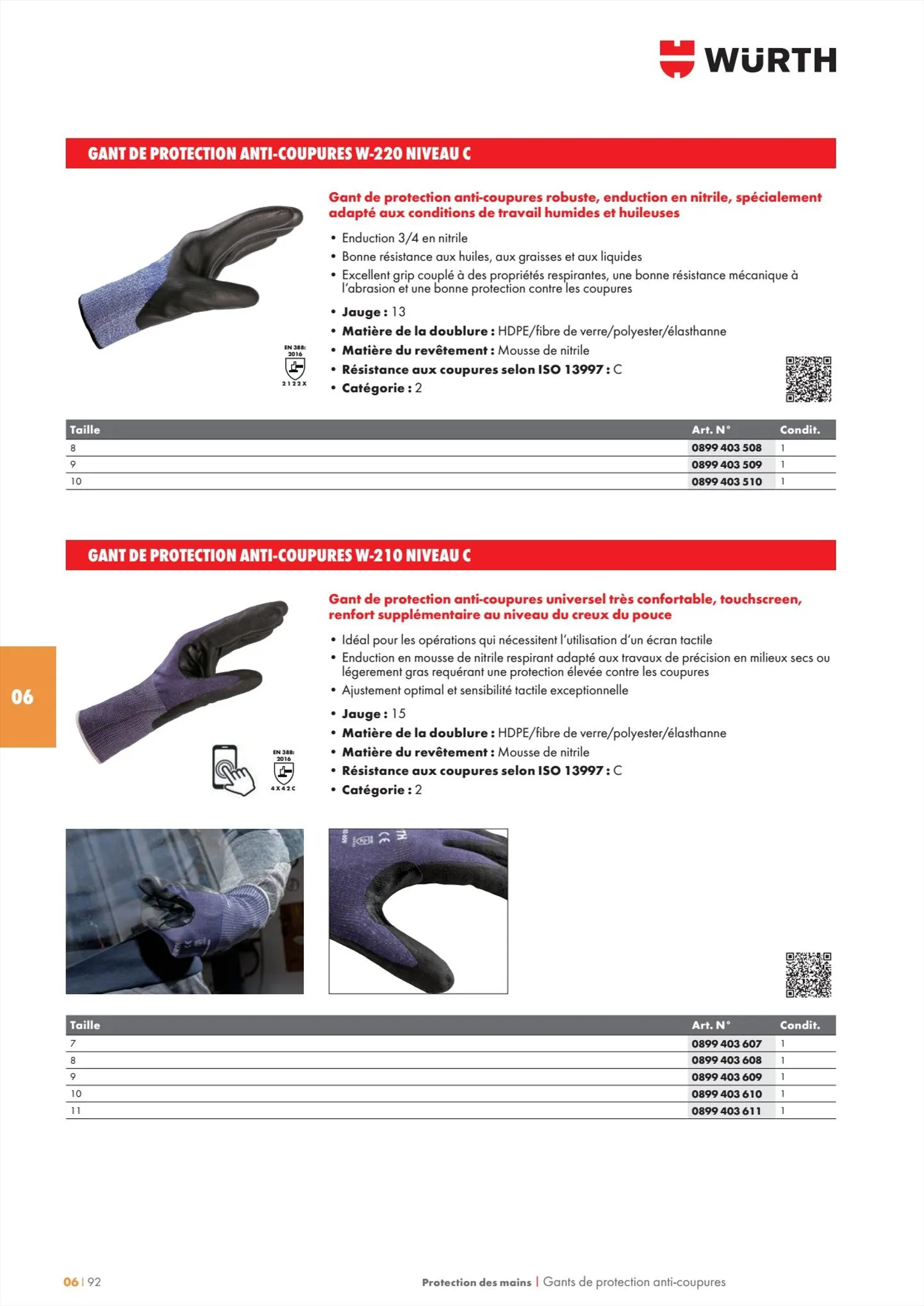 Catalogue Würth CatalogueEPI, page 00092