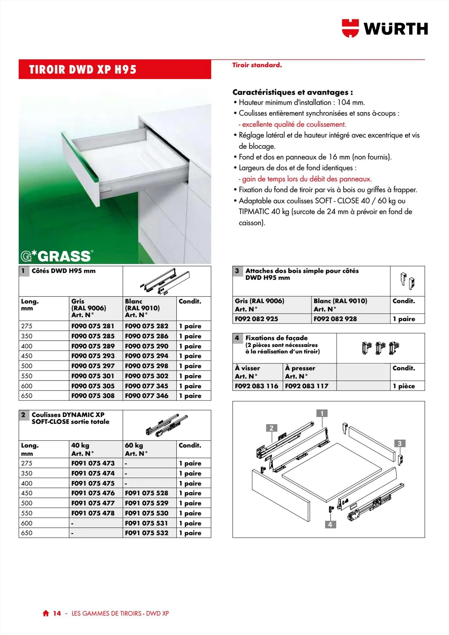 Catalogue Würth Catalogue 100% Agenceurs, page 00014