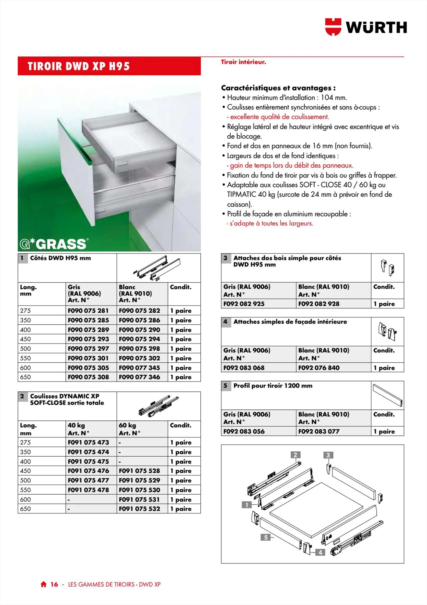 Catalogue Würth Catalogue 100% Agenceurs, page 00016