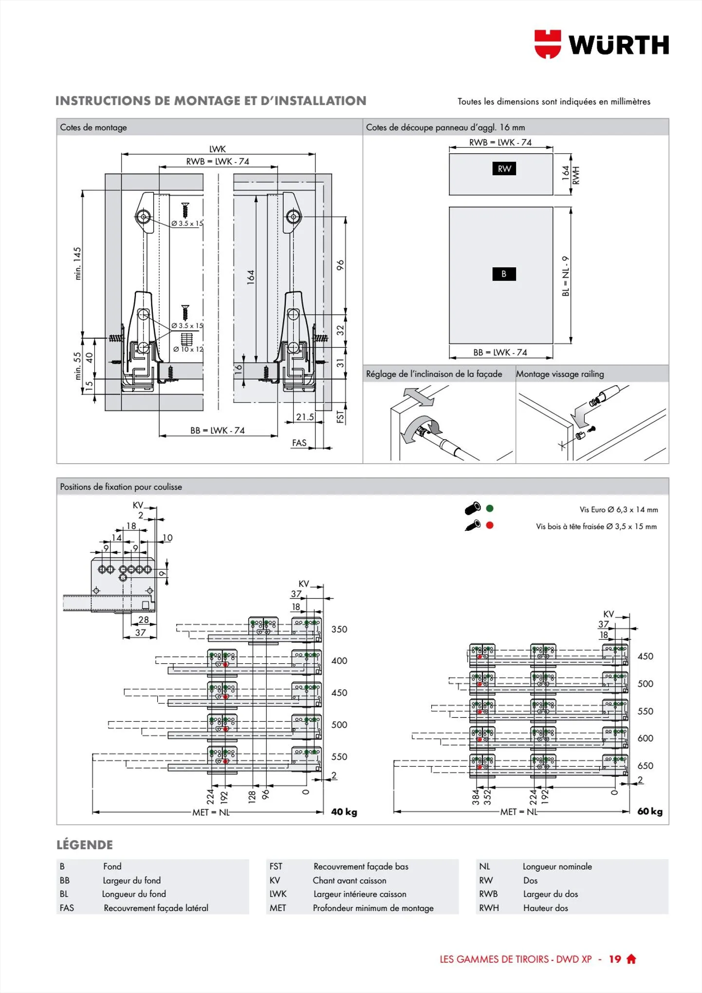 Catalogue Würth Catalogue 100% Agenceurs, page 00019