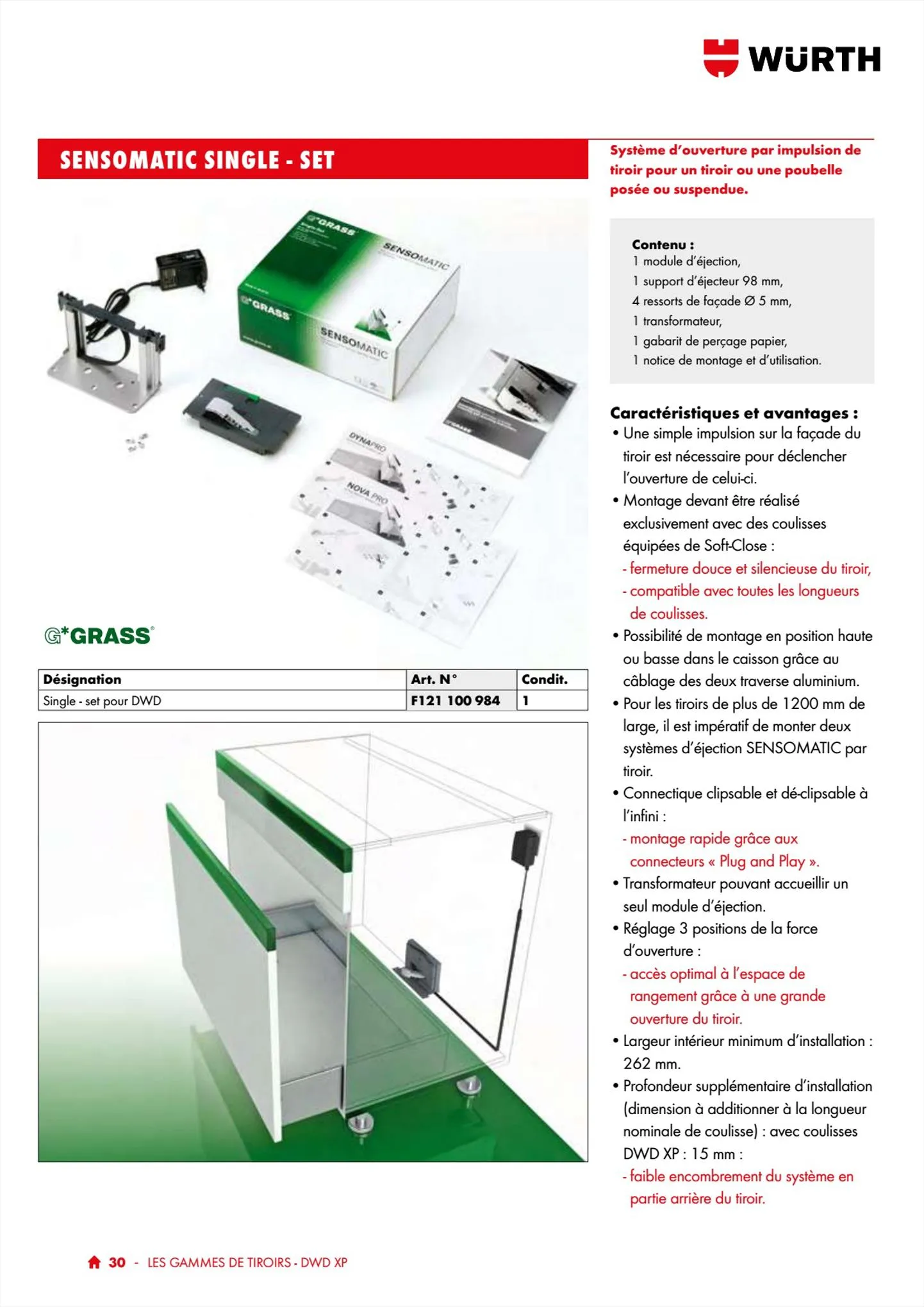 Catalogue Würth Catalogue 100% Agenceurs, page 00030