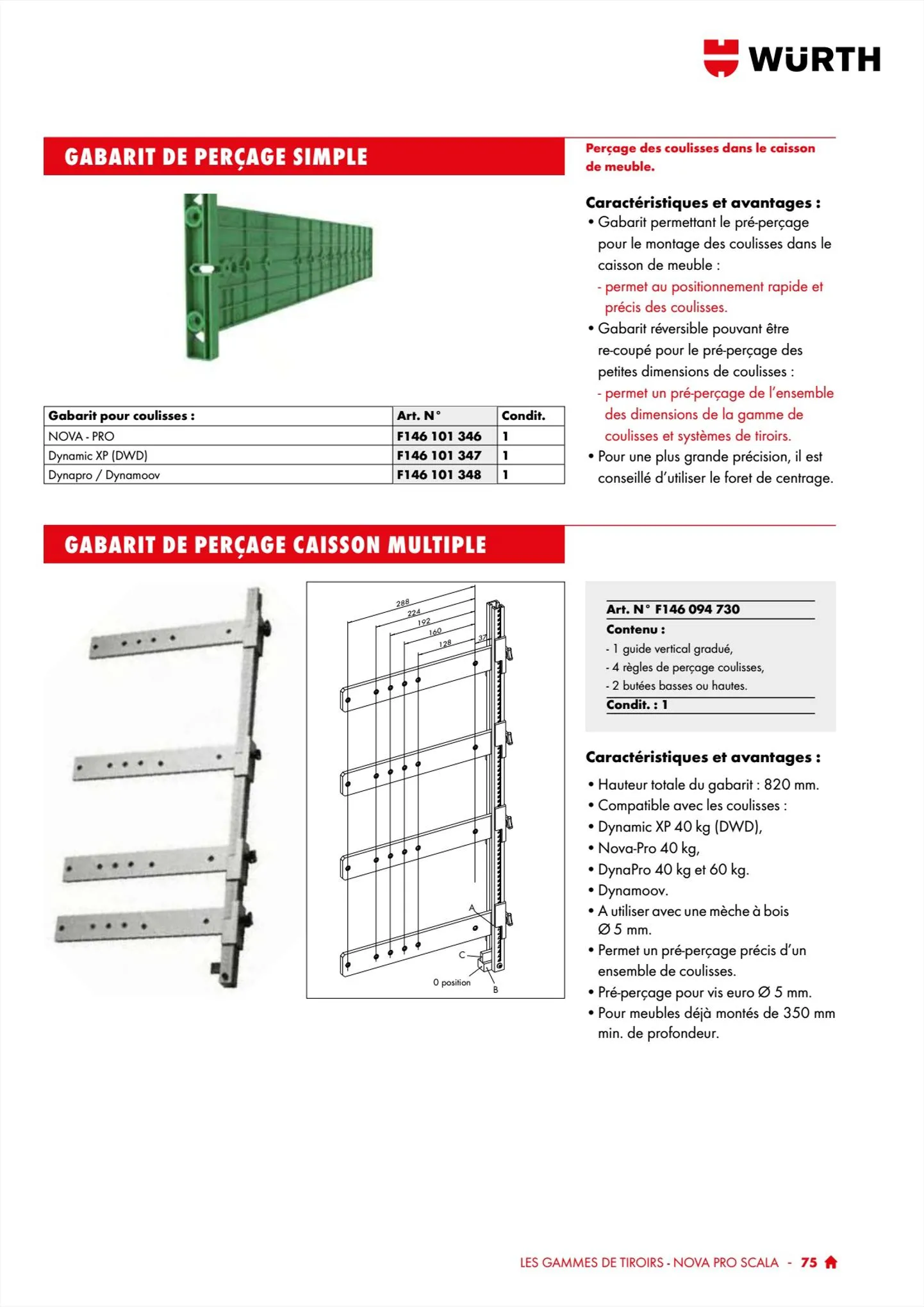 Catalogue Würth Catalogue 100% Agenceurs, page 00075