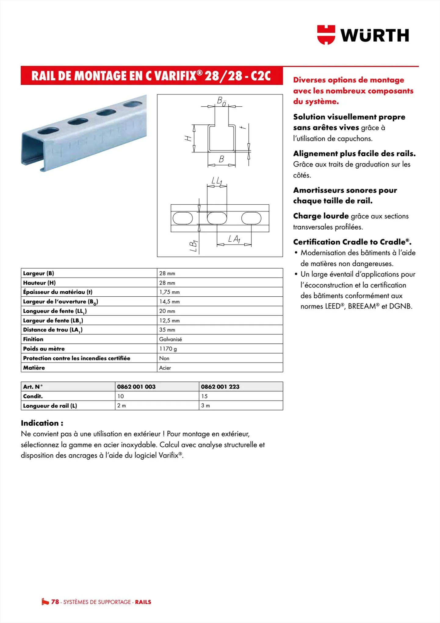 Catalogue Würth Cataloguesupportage, page 00078