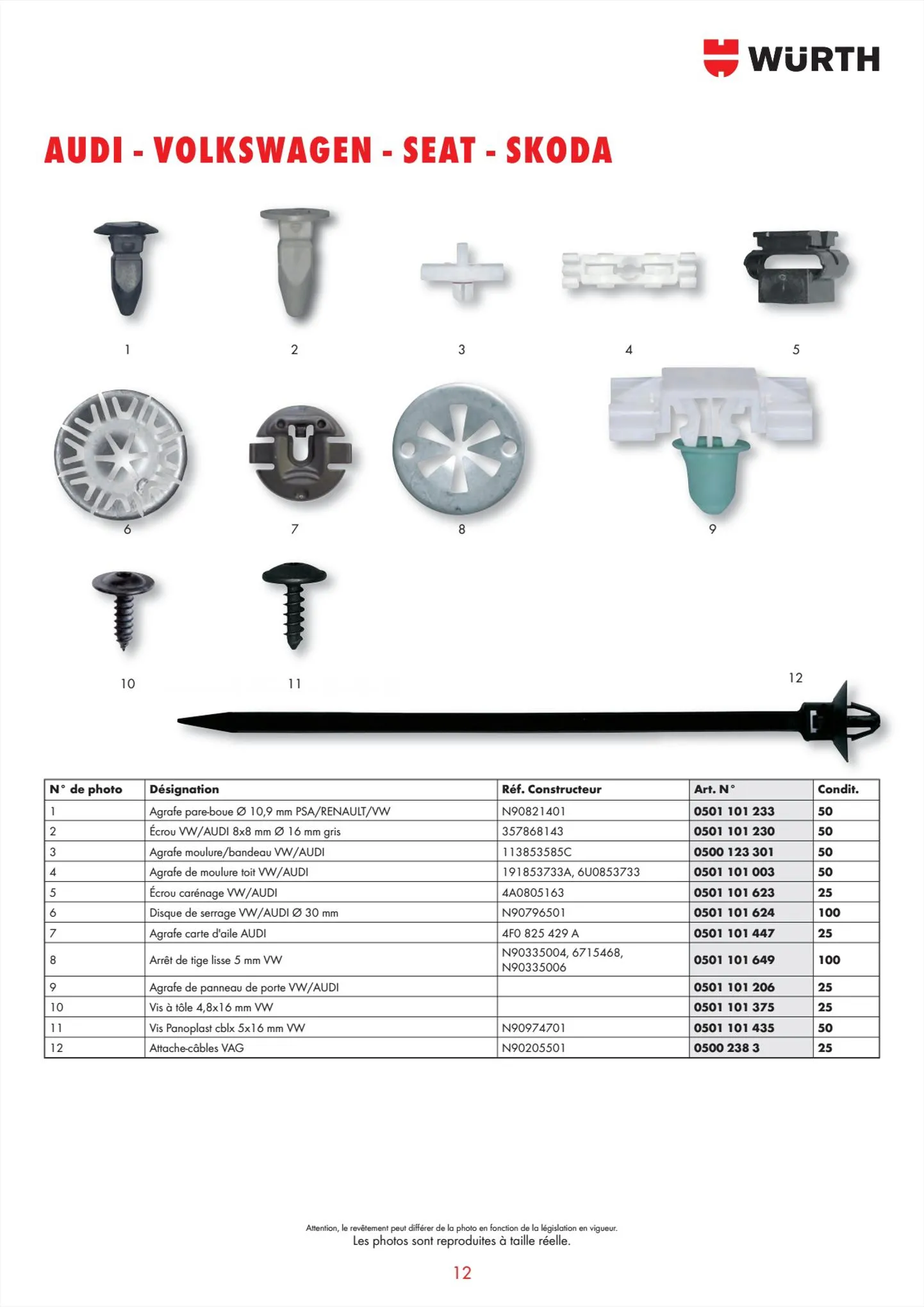 Catalogue Würth Catalogueagrafes, page 00012